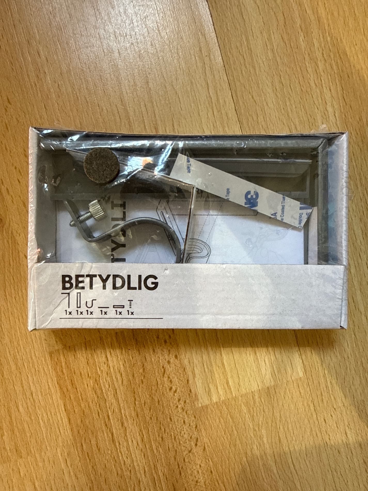BETYDLIG wall/ceiling bracket, black