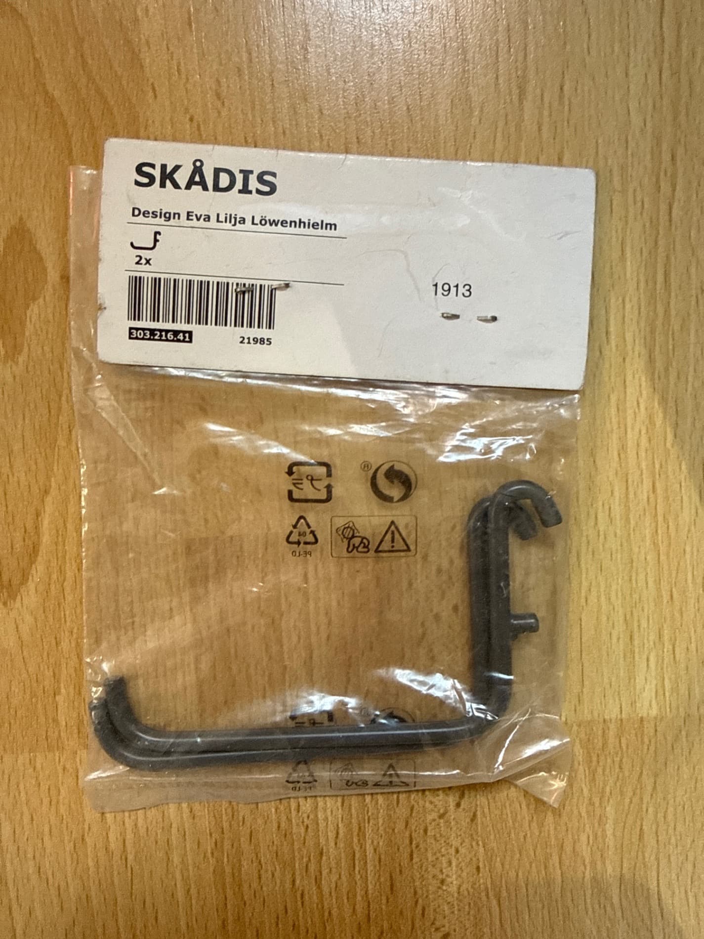 SKÅDIS hook, white