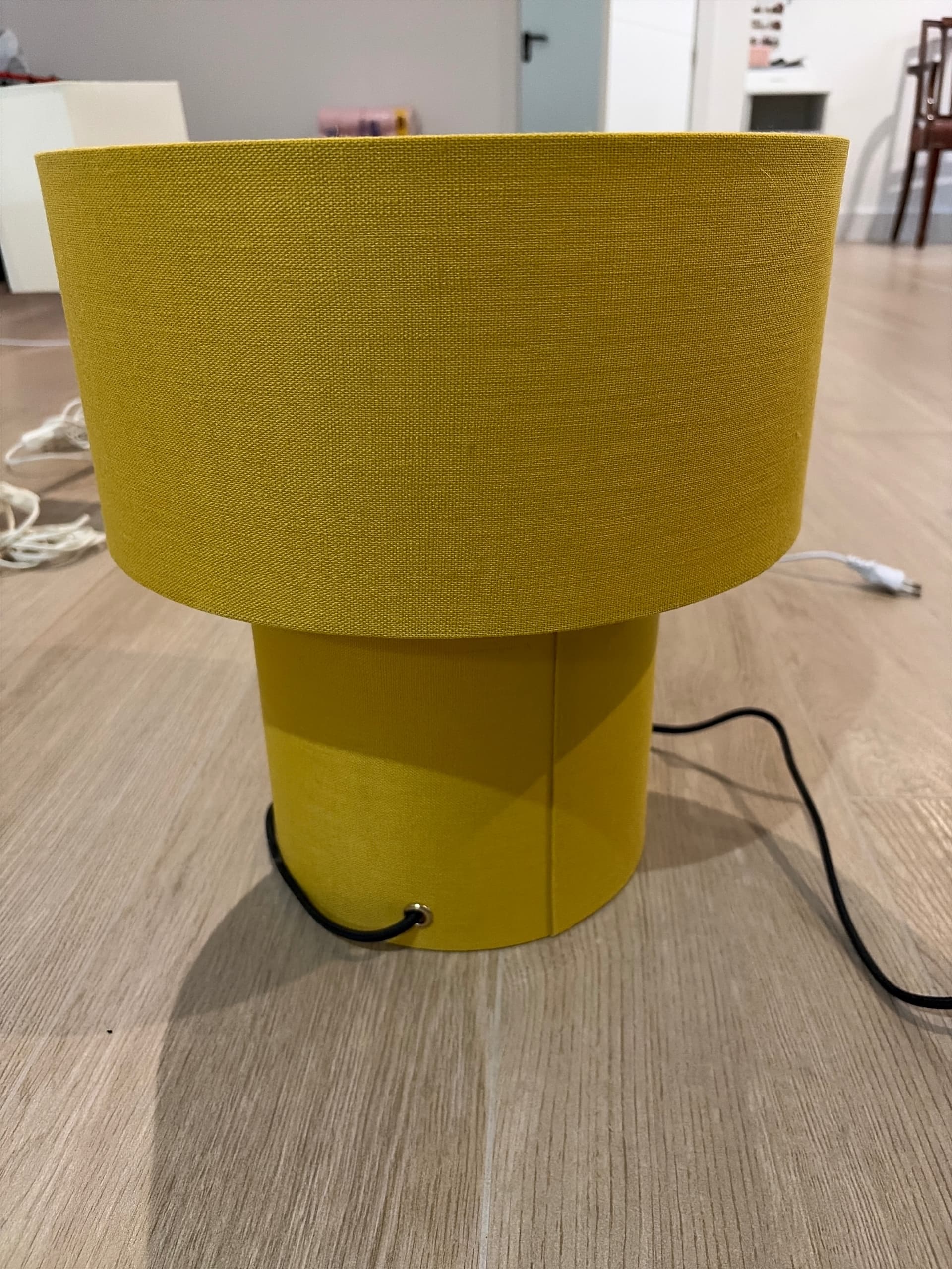 STOCKHOLM 2025 llum de taula, groc/teixit, 35 cm