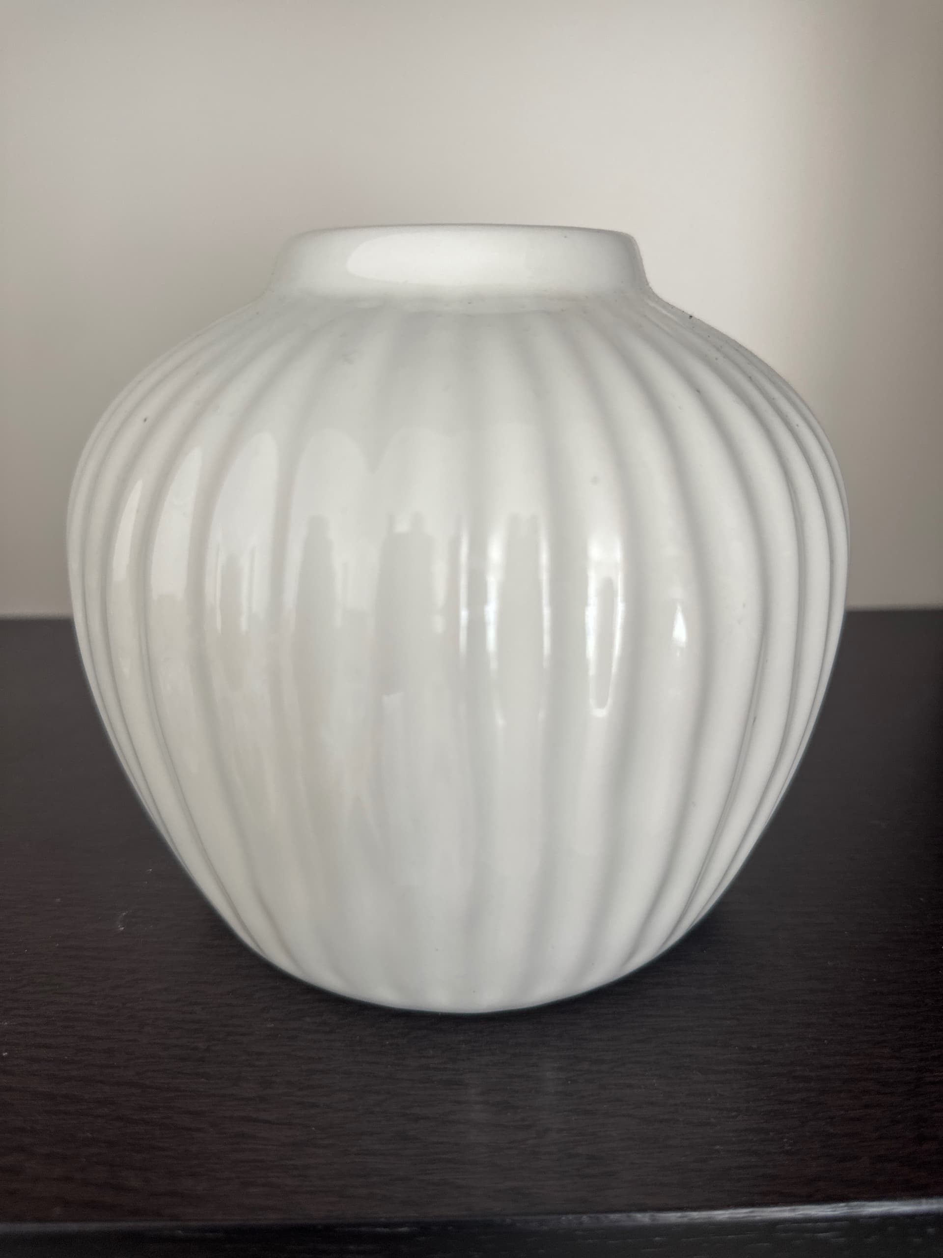 PELARBJÖRK floreiro / vaso, branco, 14 cm