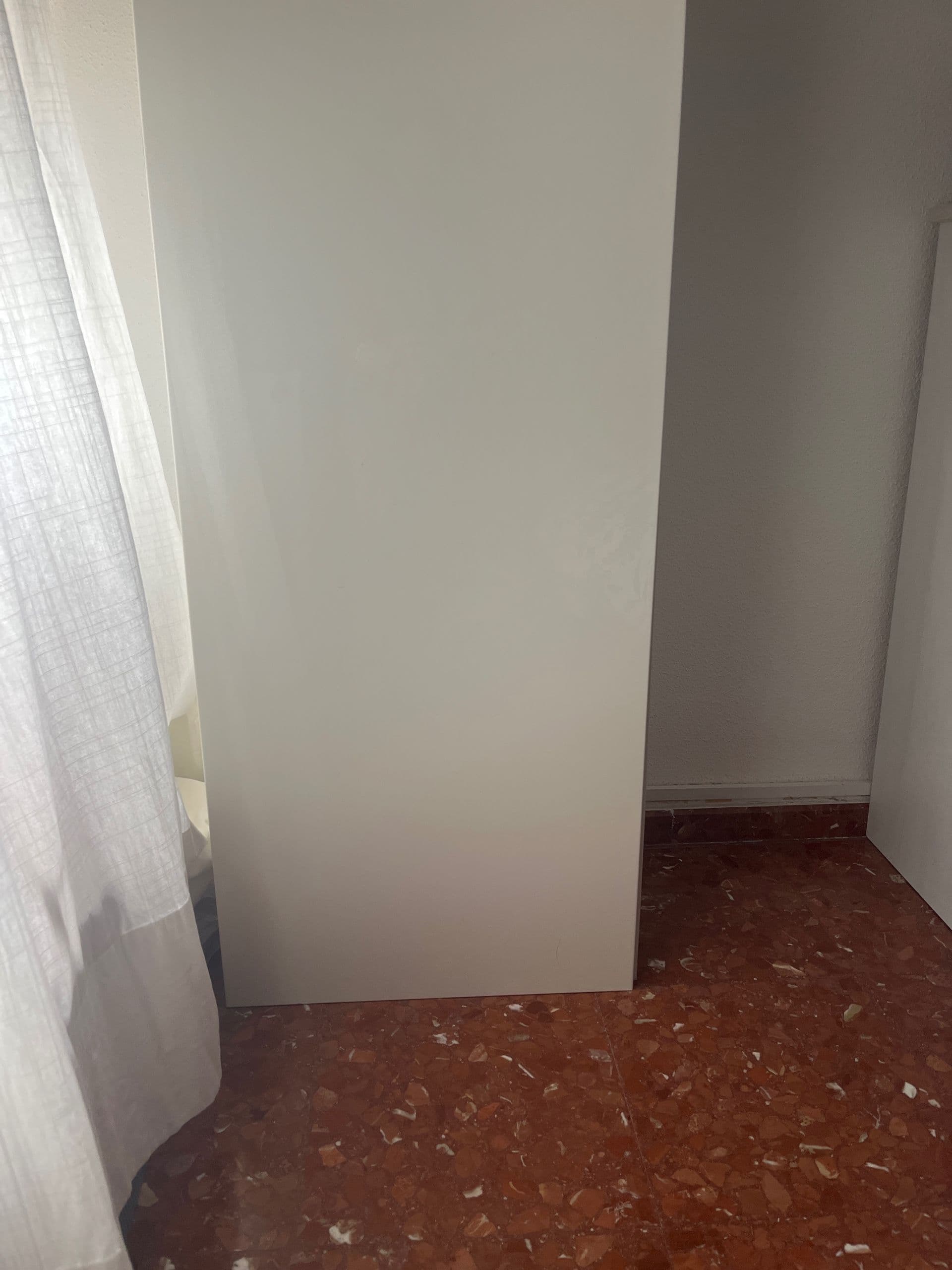 FONNES door with hinges, white, 60x120 cm