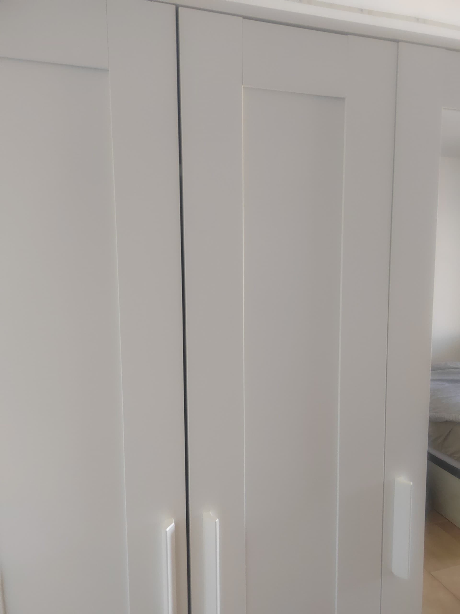 BRIMNES Armario con 3 puertas, blanco, 117x190 cm