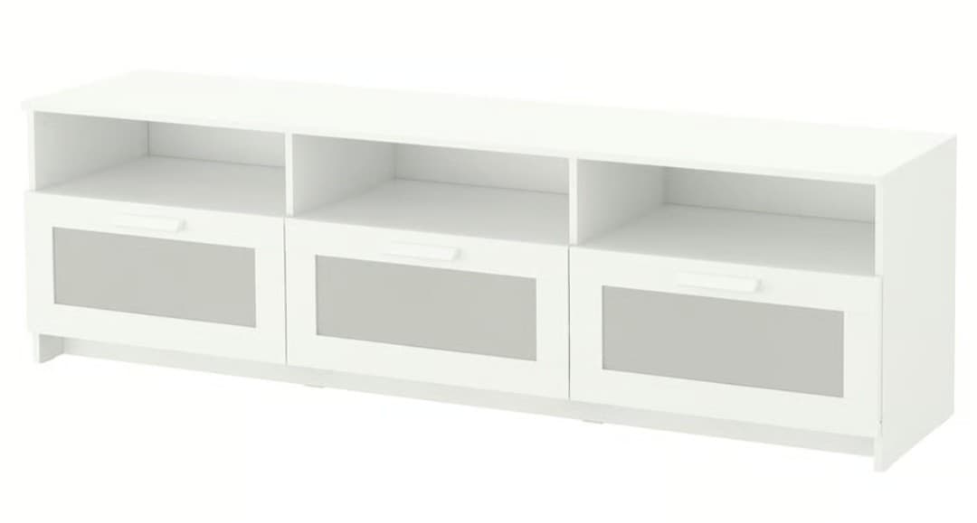 BRIMNES banc de TV, blanc, 180x41x53 cm