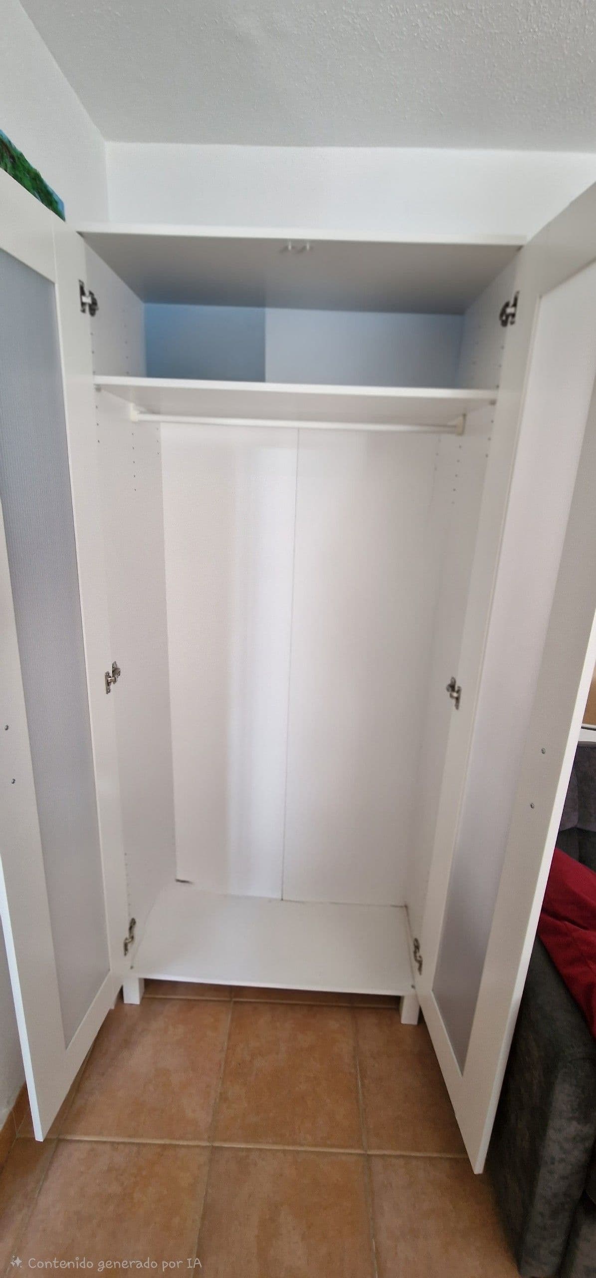 BRIMNES Armario con 2 puertas, blanco, 78x190 cm
