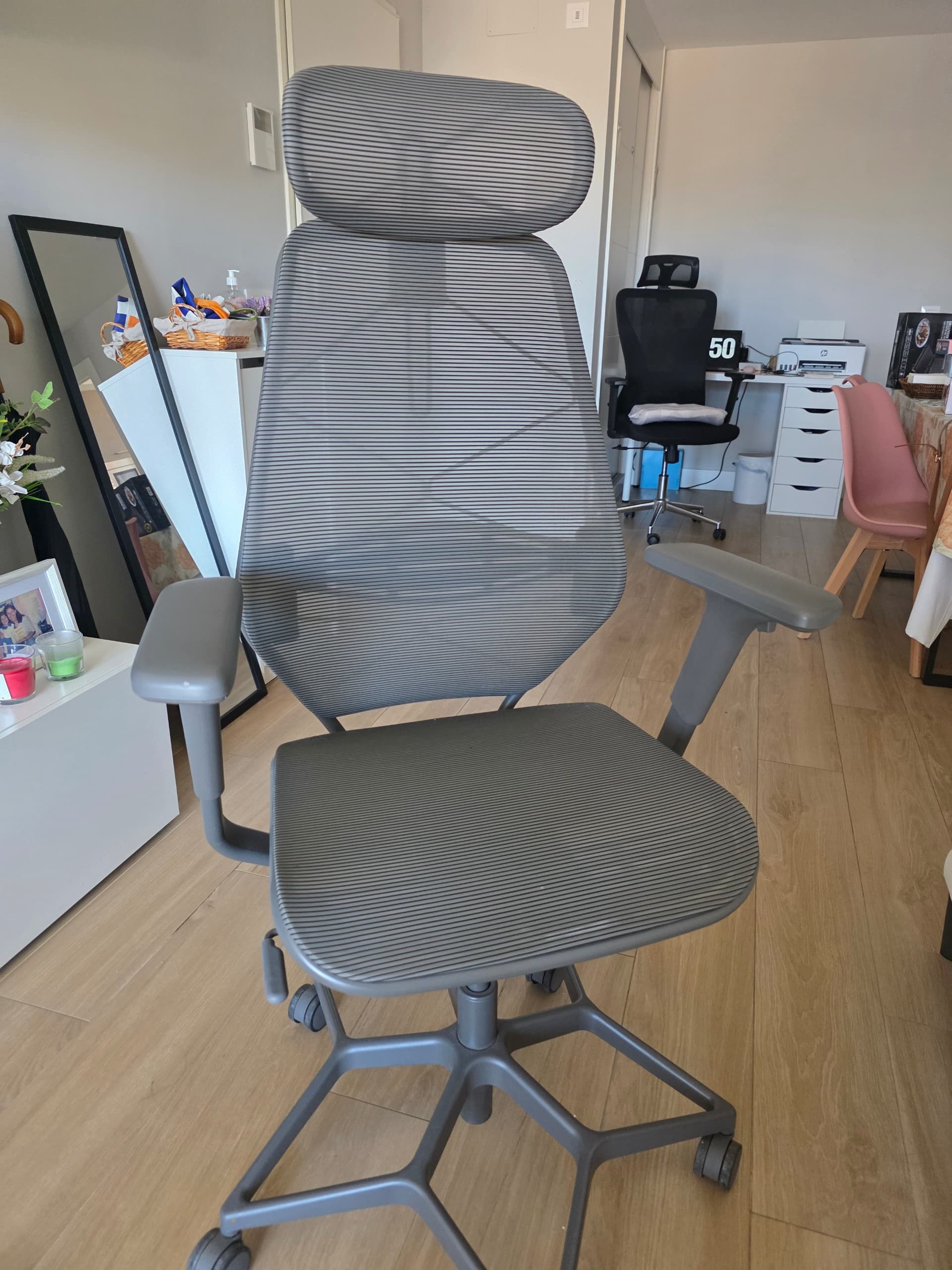 STYRSPEL cadira gaming, gris fosc/gris