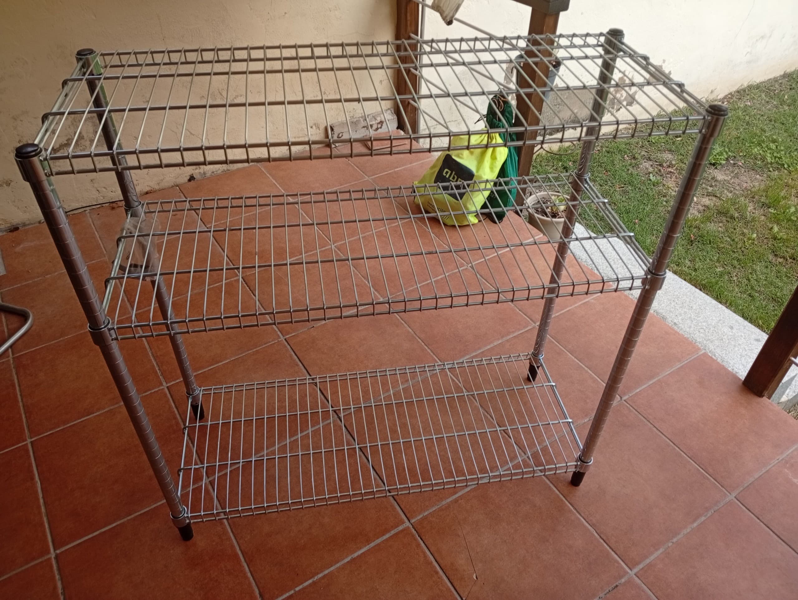 OMAR prestatgeria, galvanitzat, 92x36x94 cm
