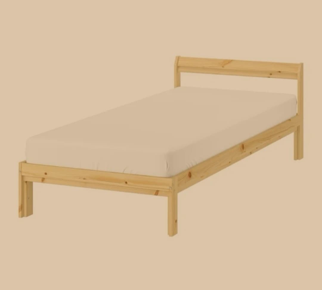 NEIDEN estrutura cama, piñeiro/Luröy, 90x200 cm