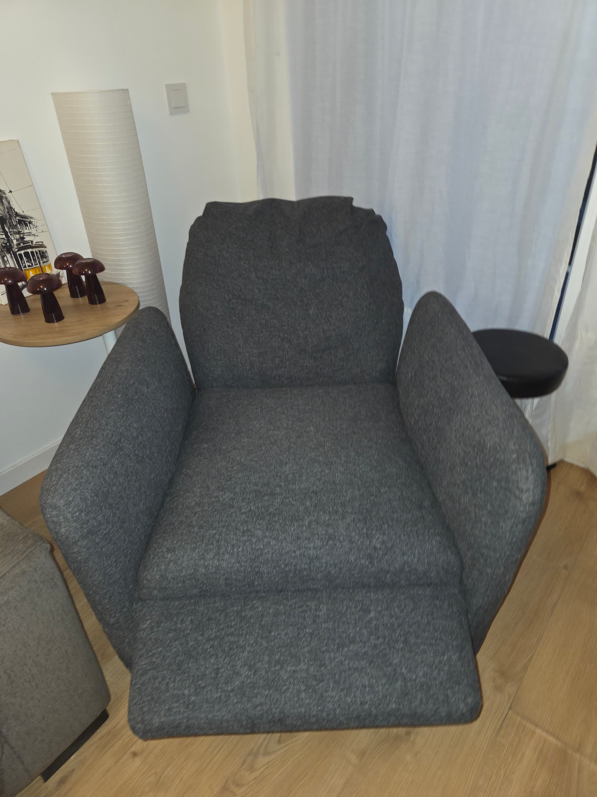 EKOLSUND butaca inclinable, Gunnared gris fosc
