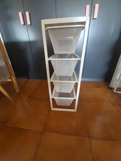 JONAXEL storage combination, white, 25x51x70 cm