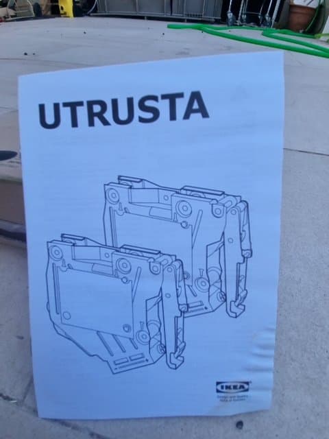 UTRUSTA bisagra apertura con presión, blanco