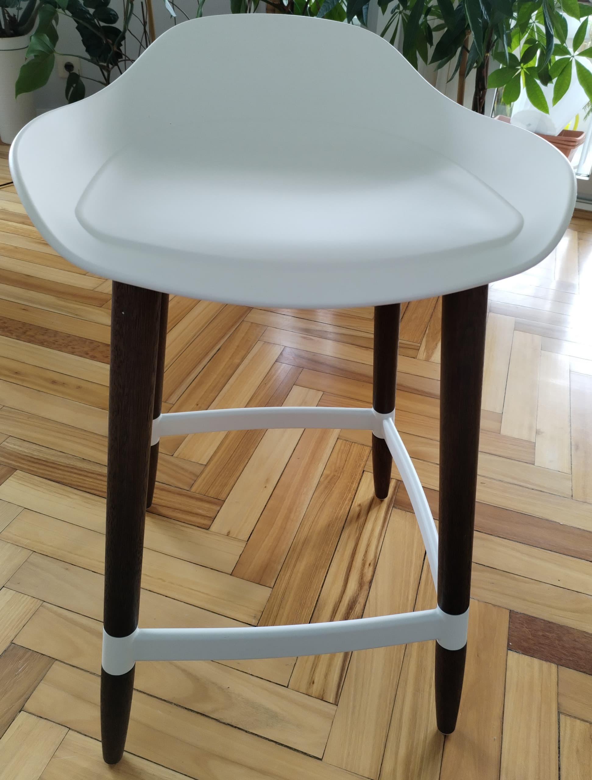 GRÖNSTA tallo alto, altura de mesado branco/int/ext, 64 cm
