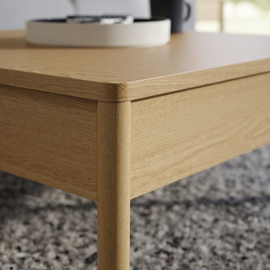 TONSTAD coffee table, oak veneer, 84x82 cm