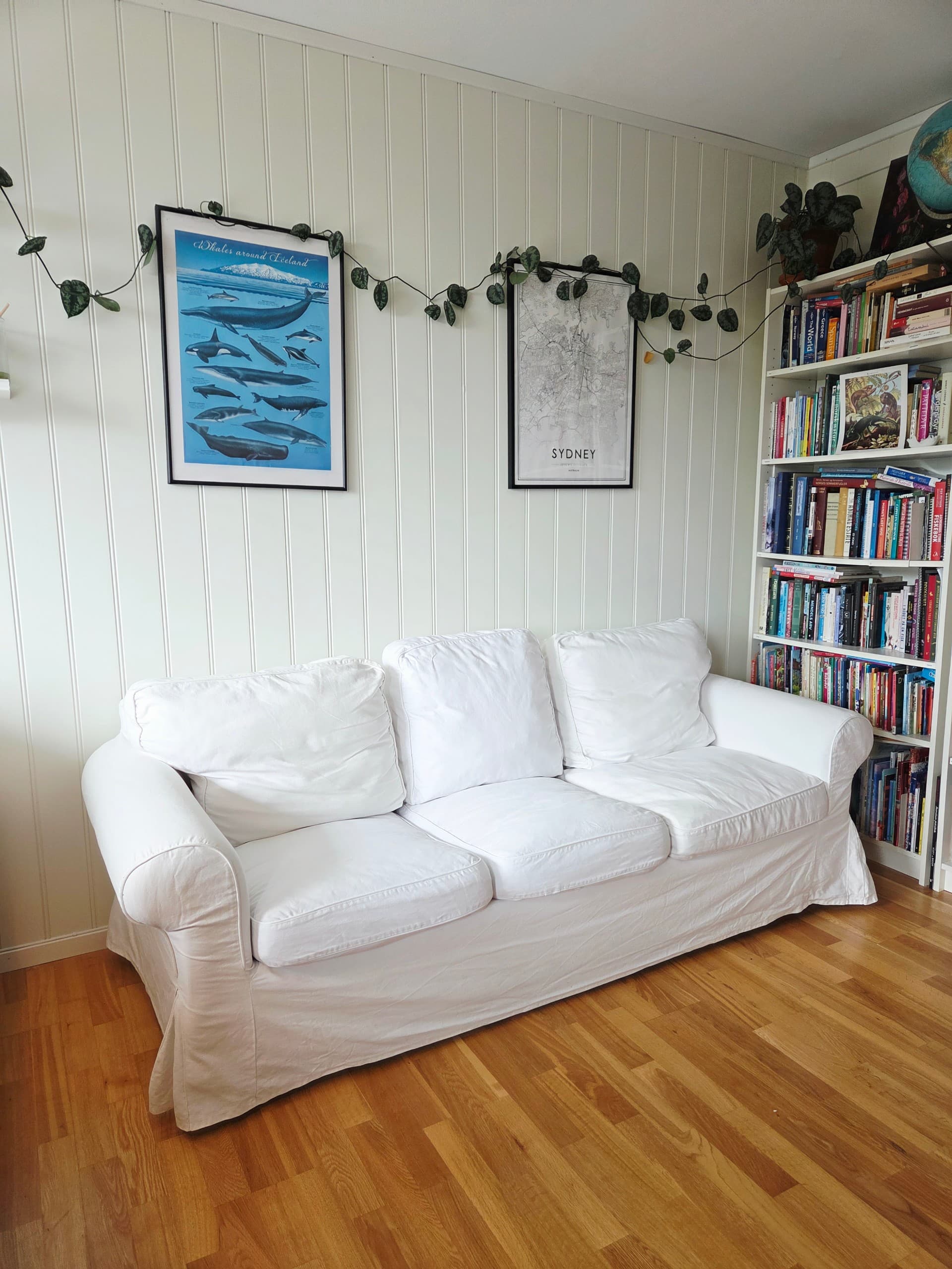 EKTORP 3-SETER 3-seat sofa, Kilanda light beige