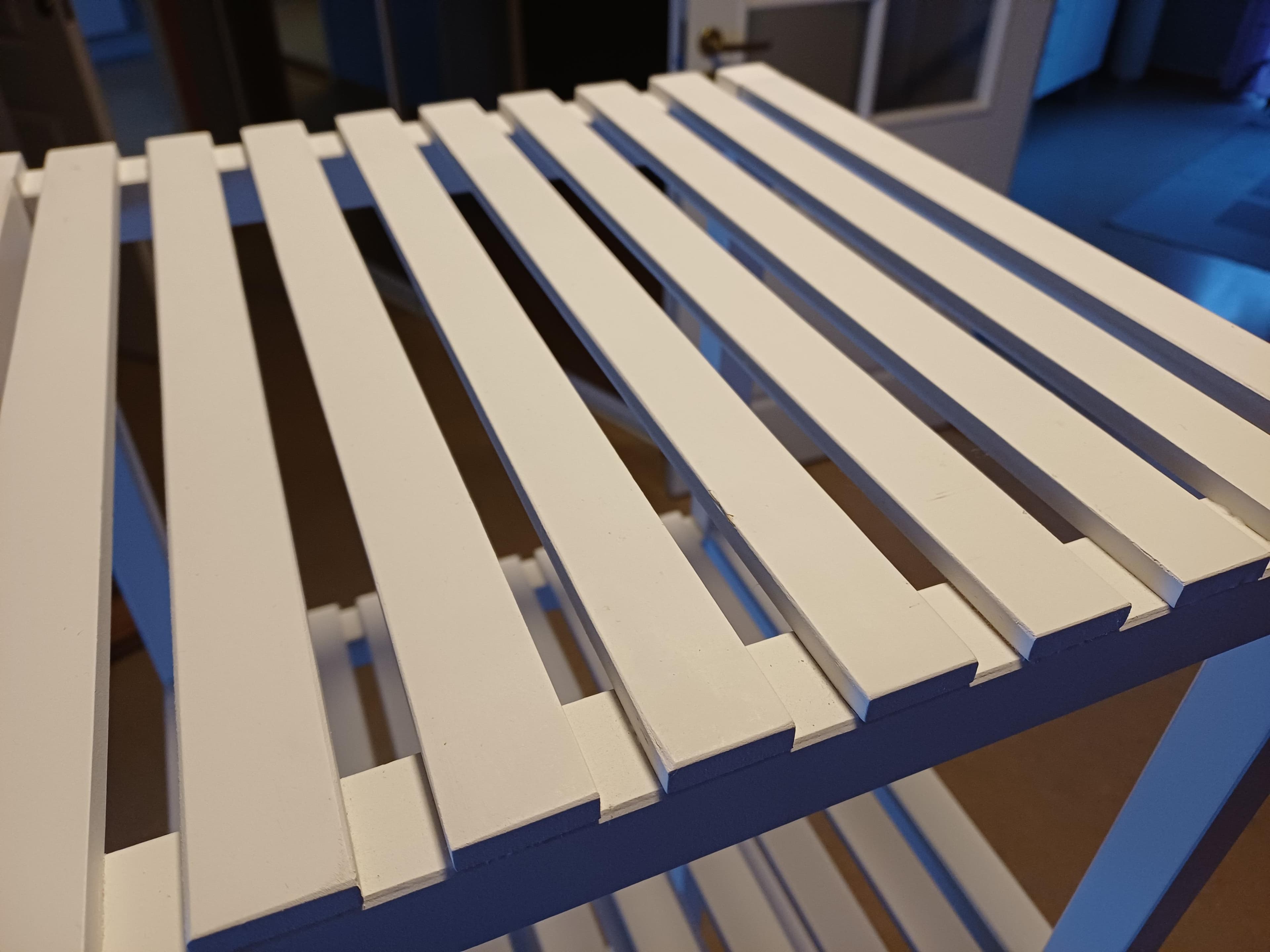 MUSKAN shelving unit, white, 37x140 cm