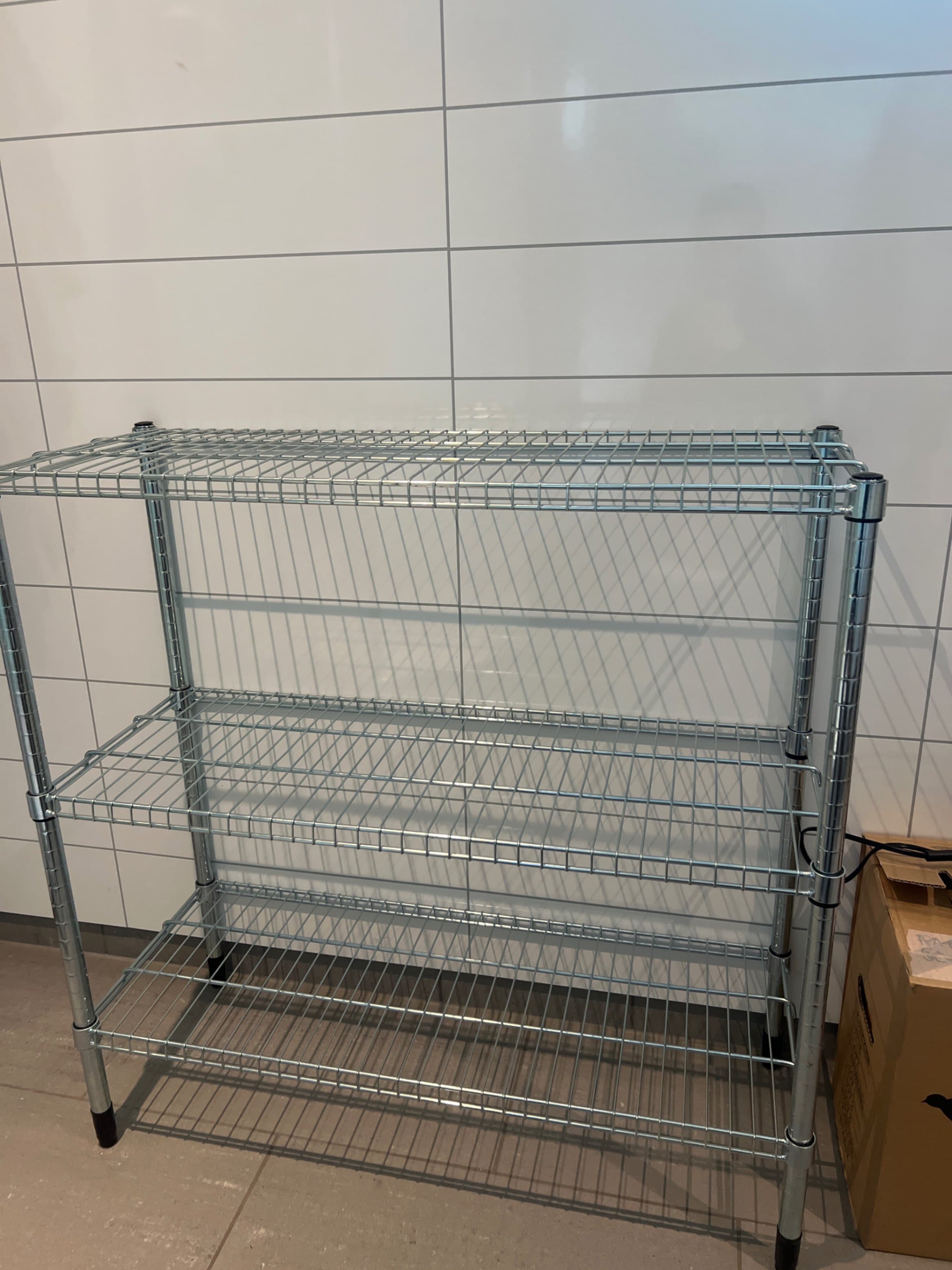 OMAR shelving unit, galvanised, 92x36x94 cm