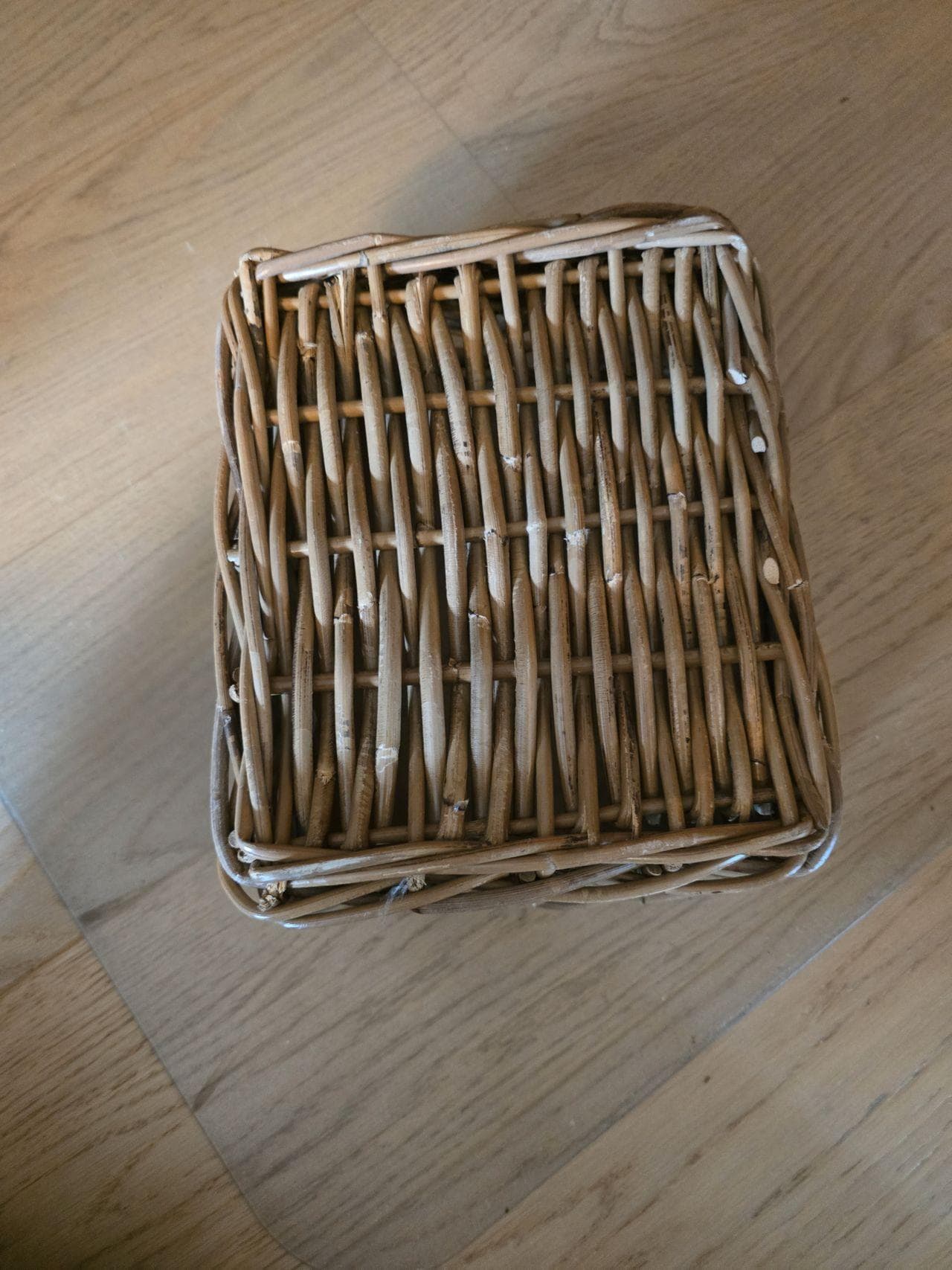 TRUMMIS basket, handmade rattan, 18x25x14 cm