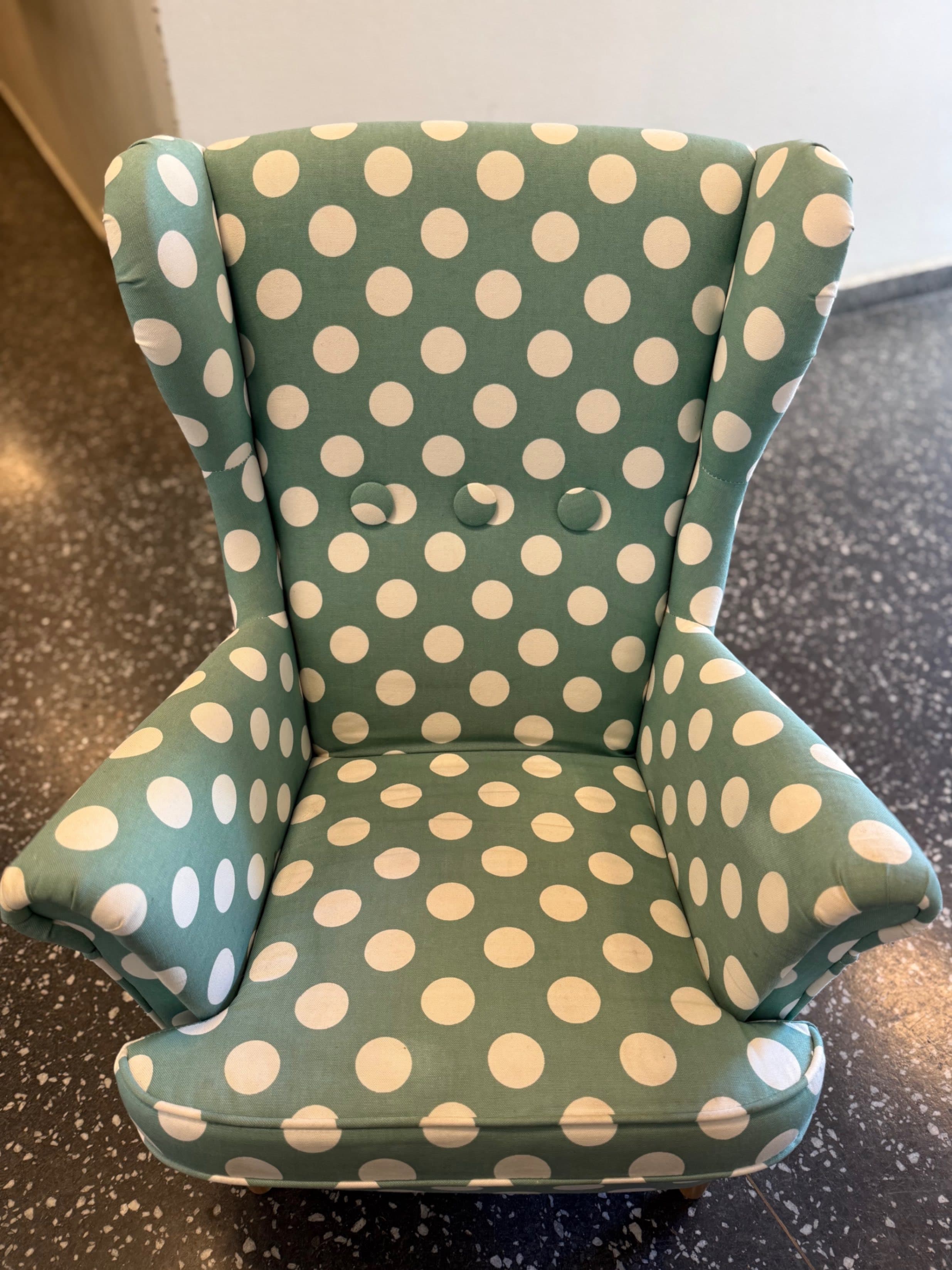 STRANDMON children's armchair, Ebbetorp turquoise