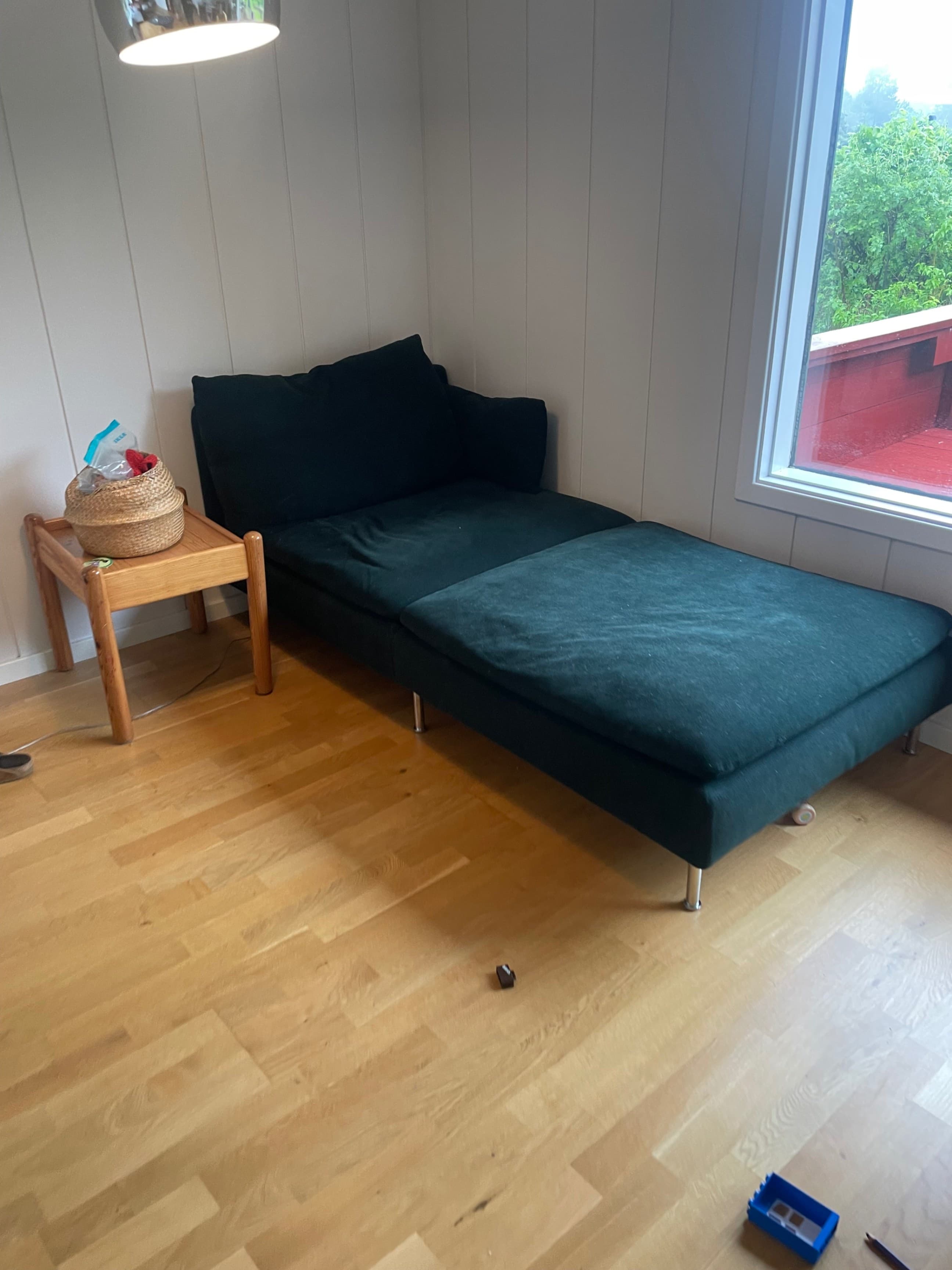 SÖDERHAMN footstool, Tallmyra dark green