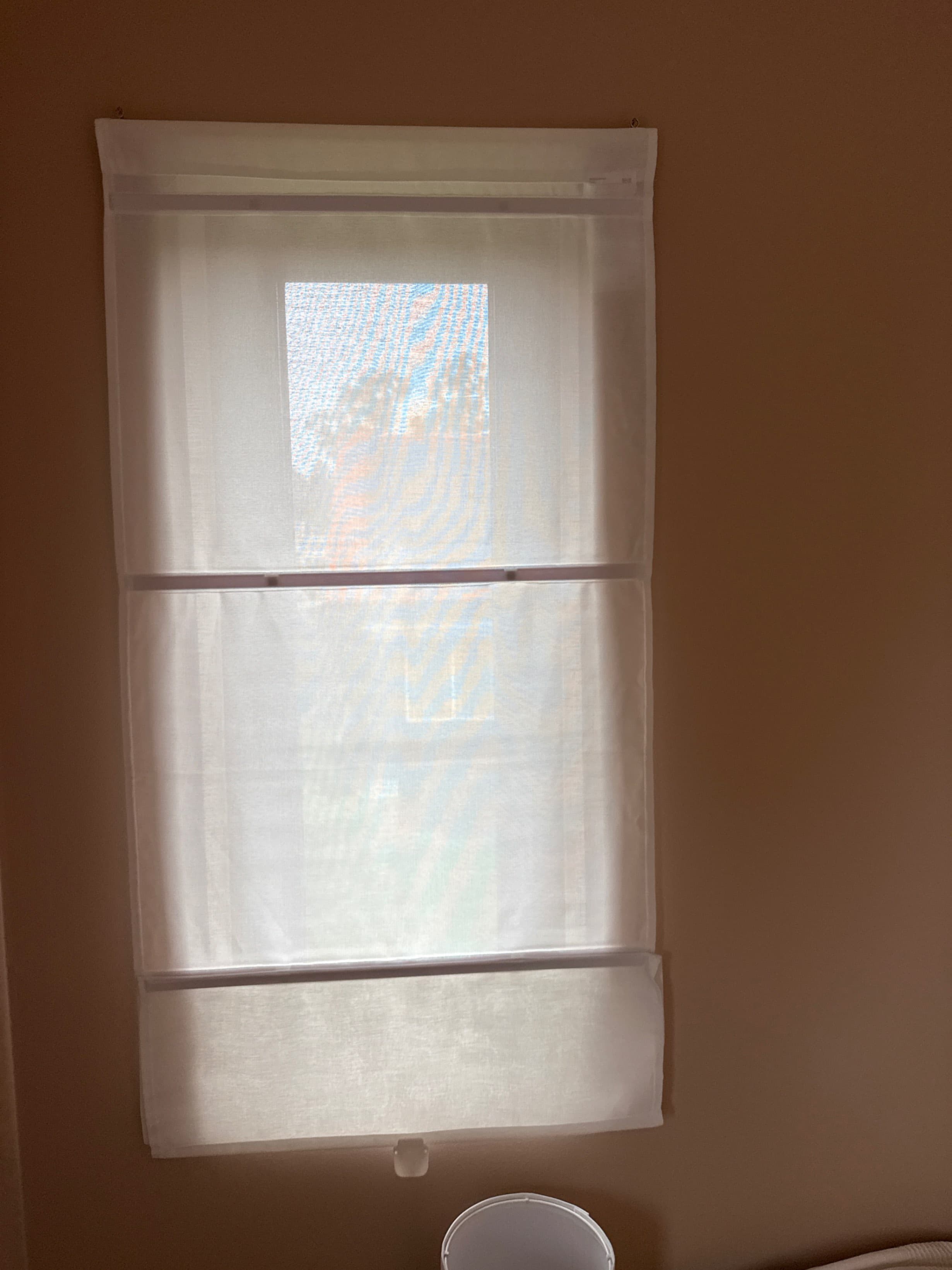 RINGBLOMMA Roman blind, white, 60x160 cm