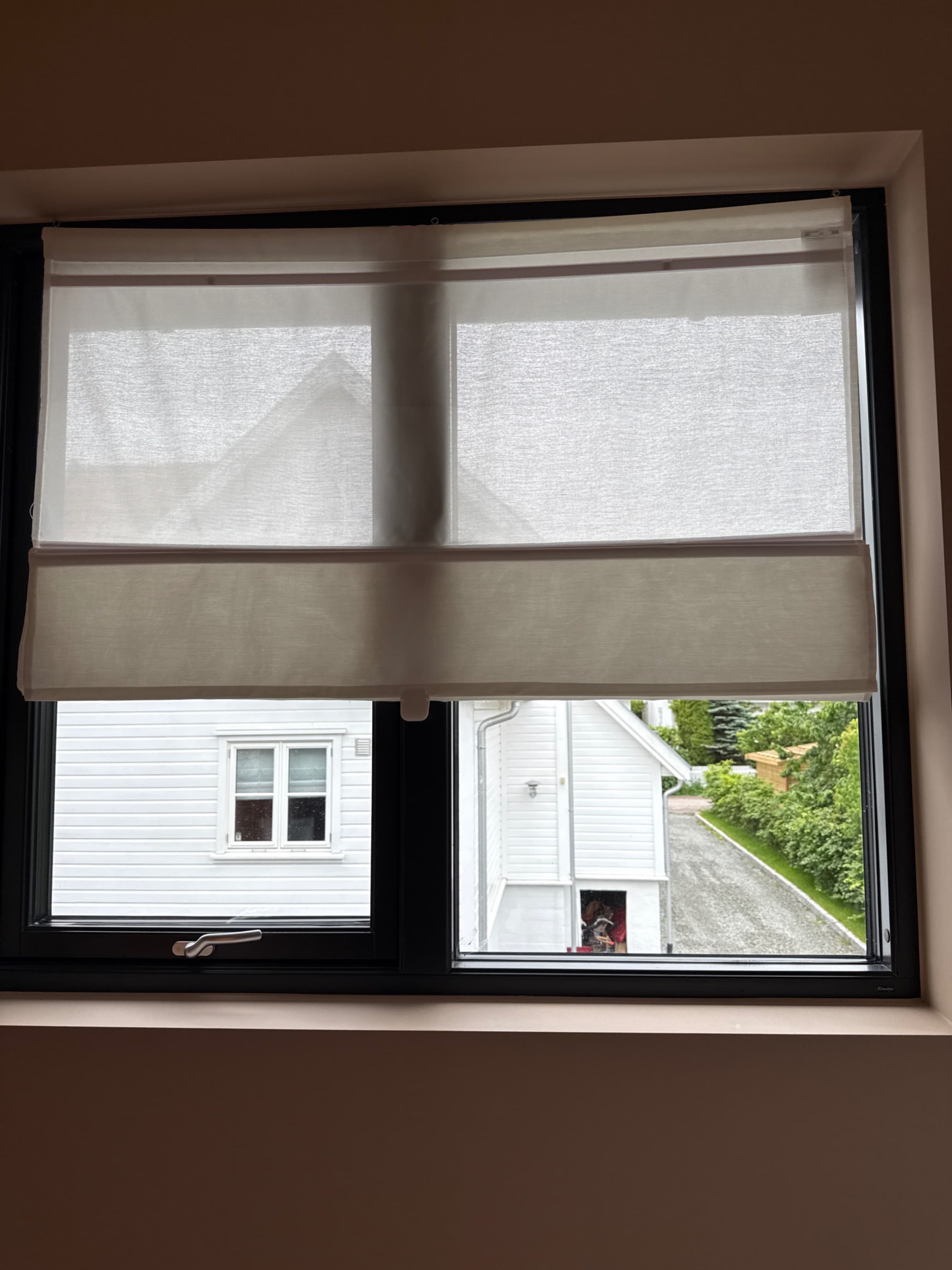 RINGBLOMMA Roman blind, white, 120x160 cm