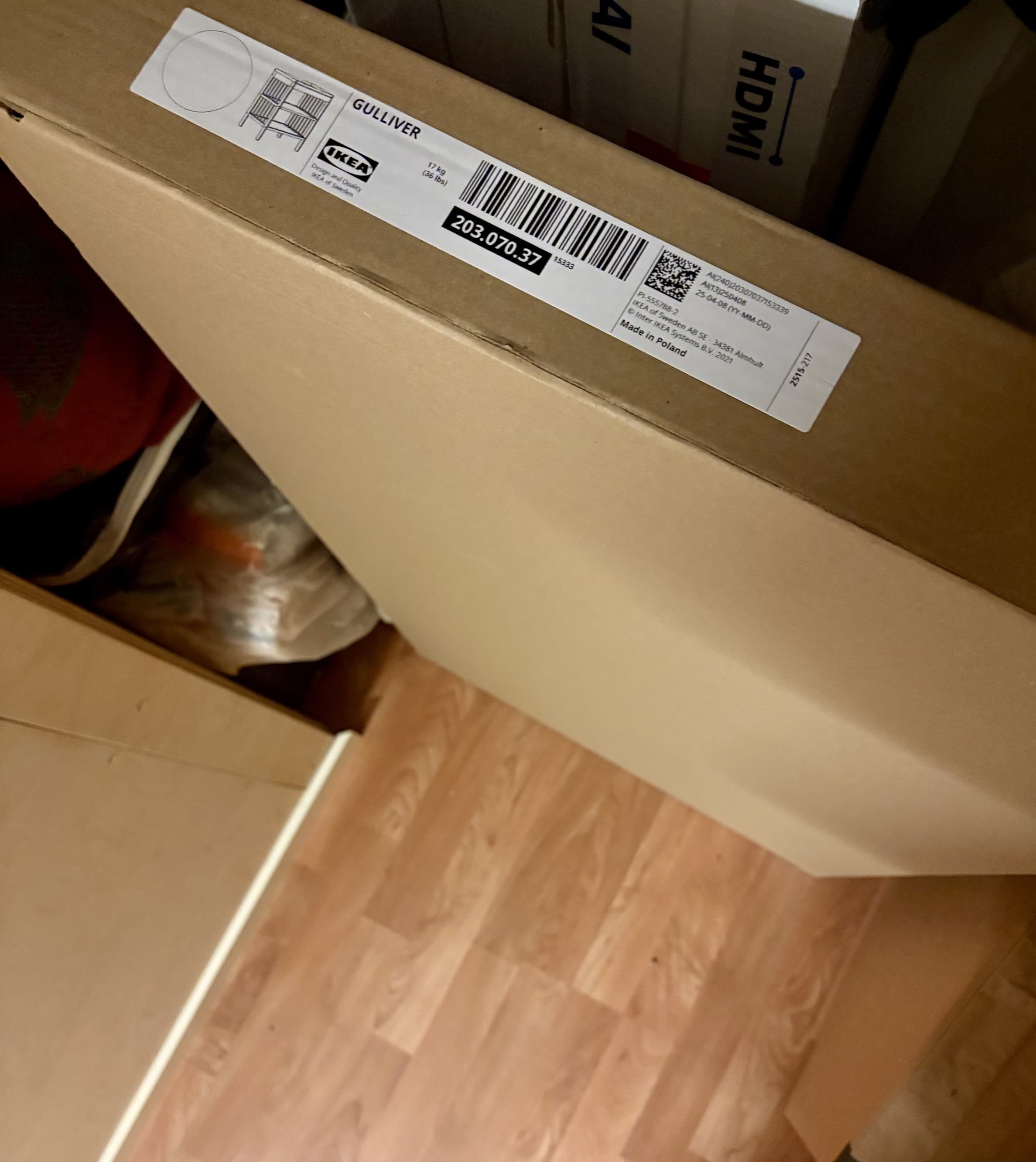 GULLIVER changing table, white