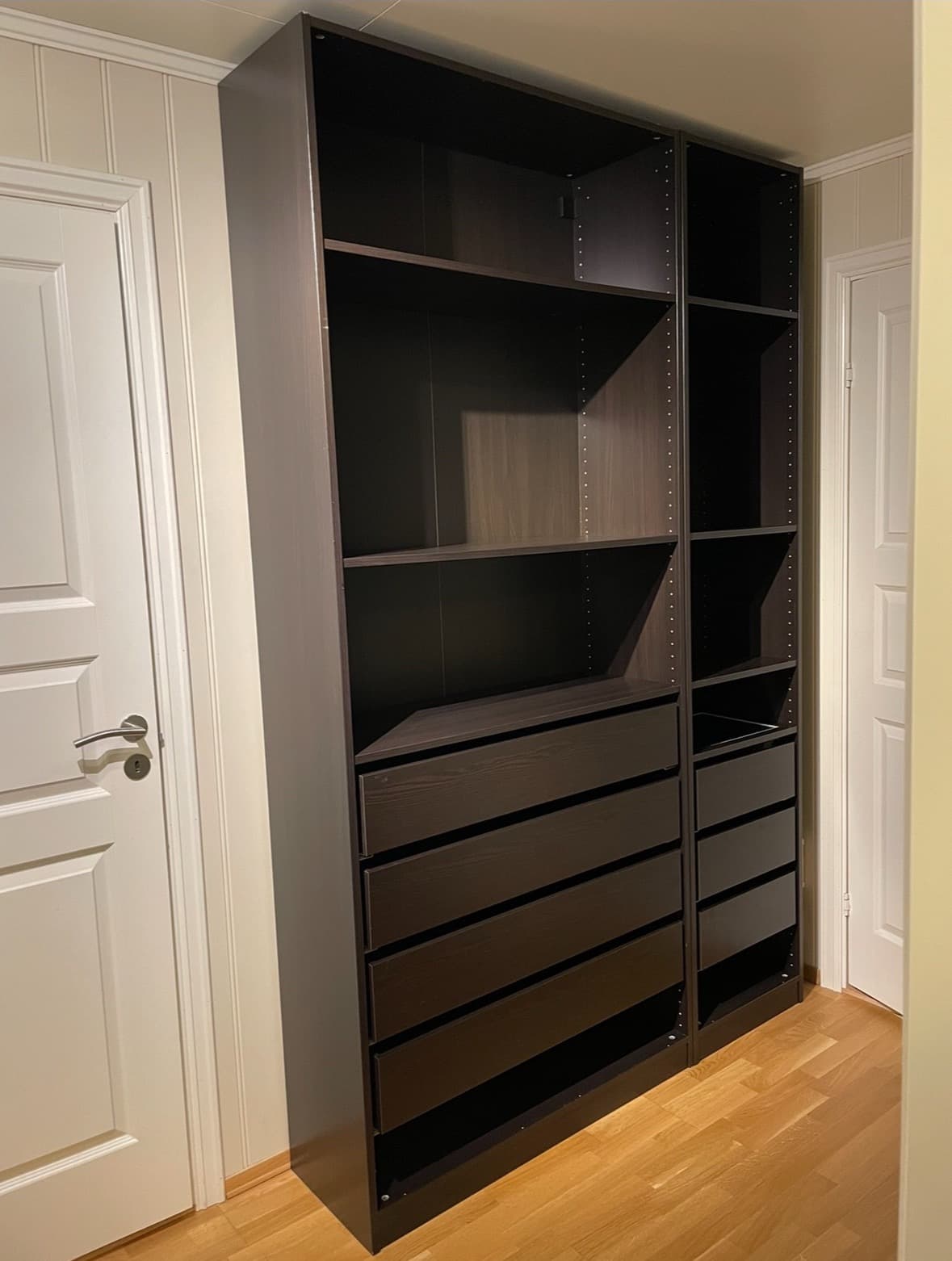 PAX wardrobe frame, dark grey, 100x58x201 cm