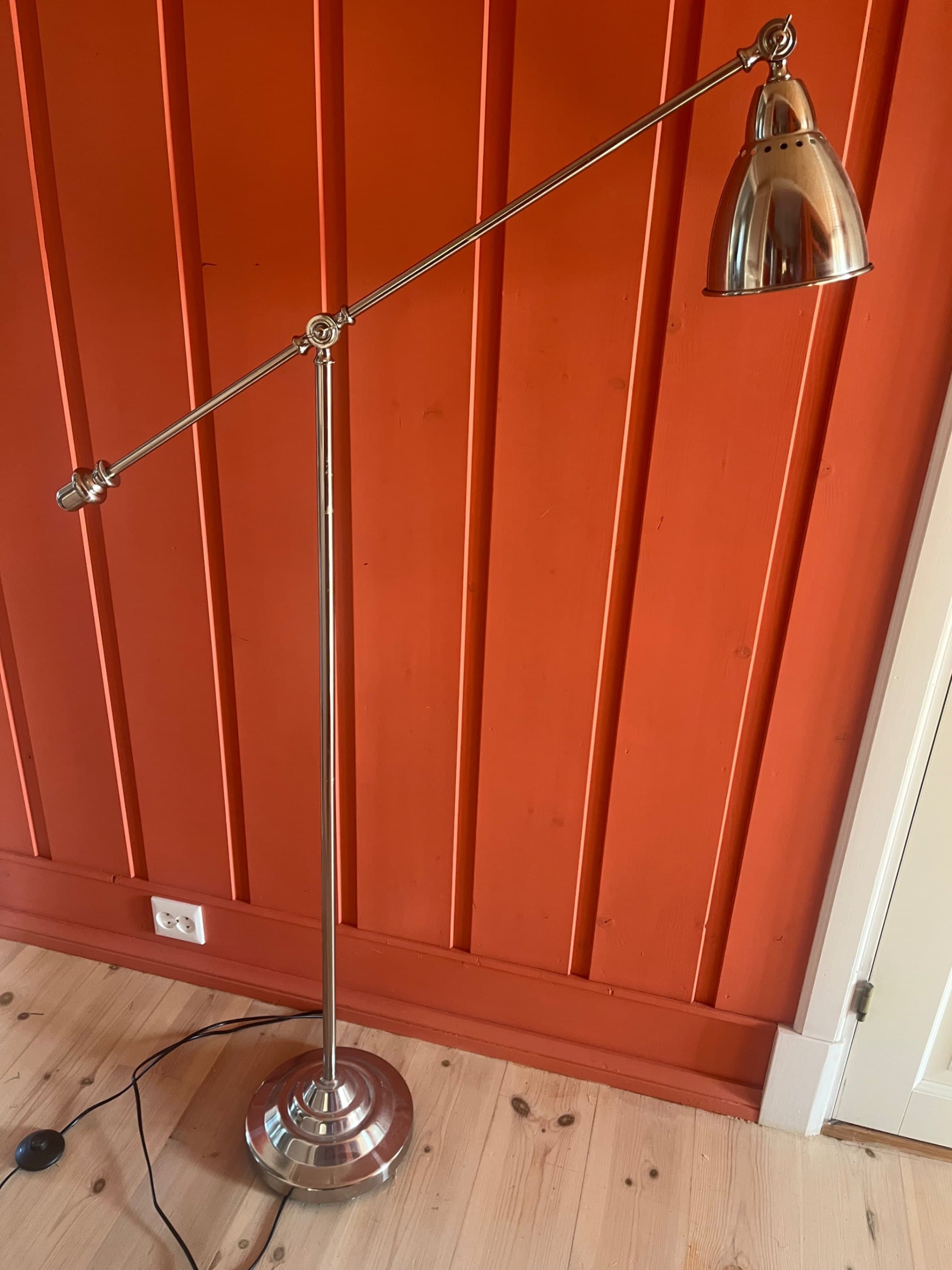 ANKARSPEL floor/reading lamp, pewter effect