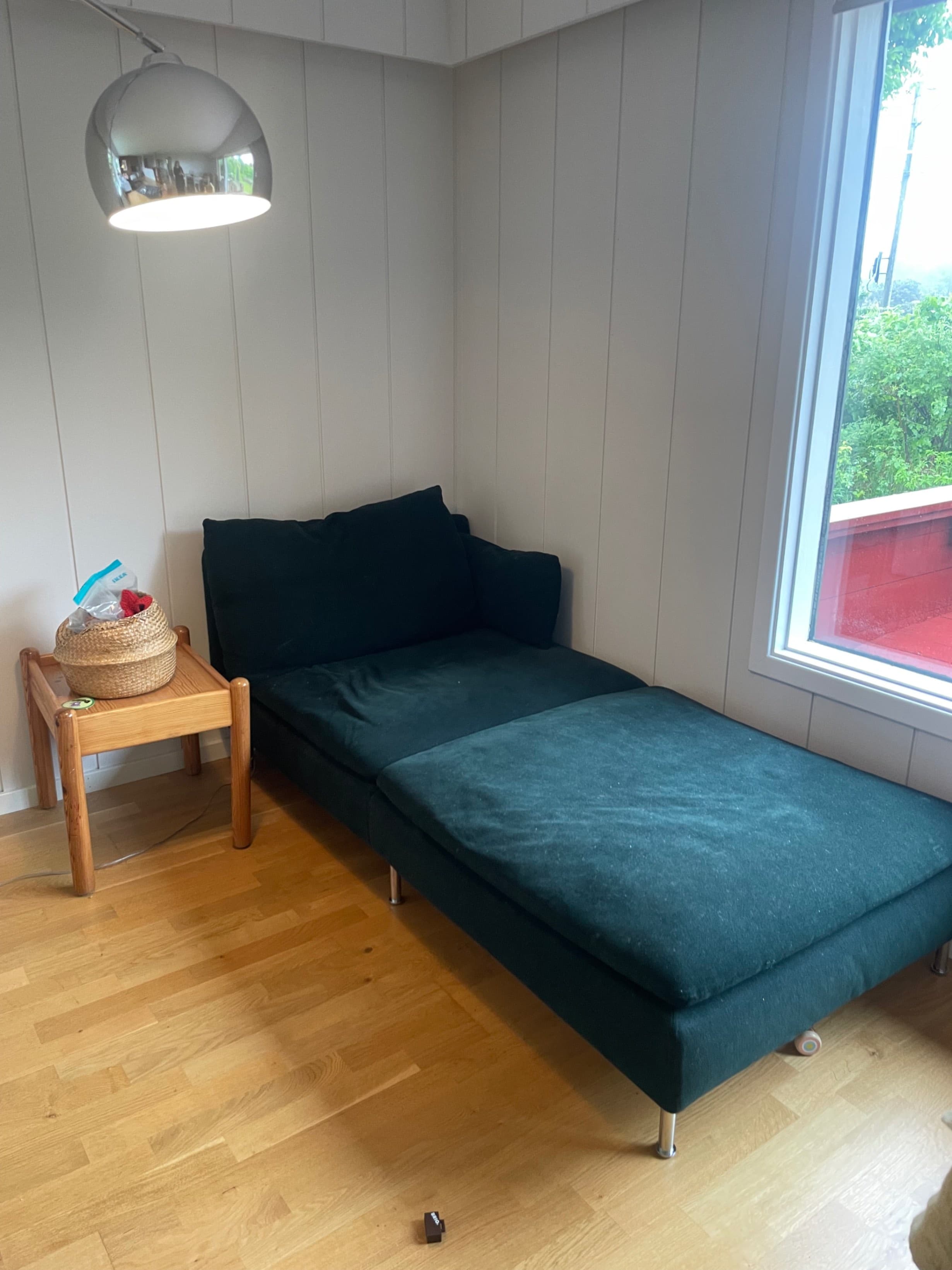 SÖDERHAMN chaise longue, Tallmyra dark green