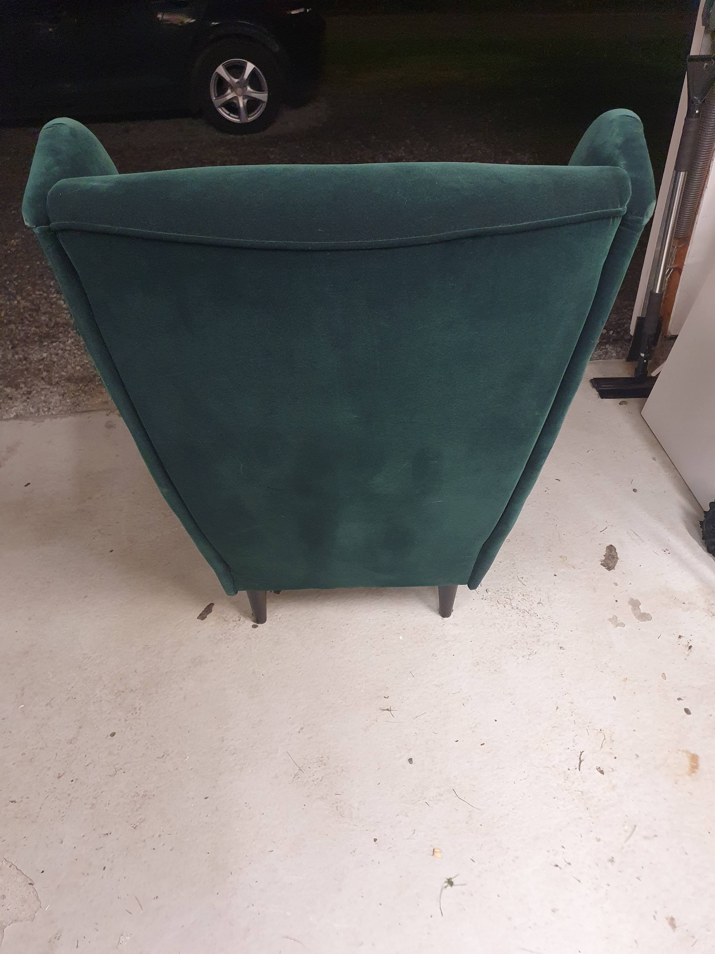 STRANDMON wing chair, Djuparp dark green