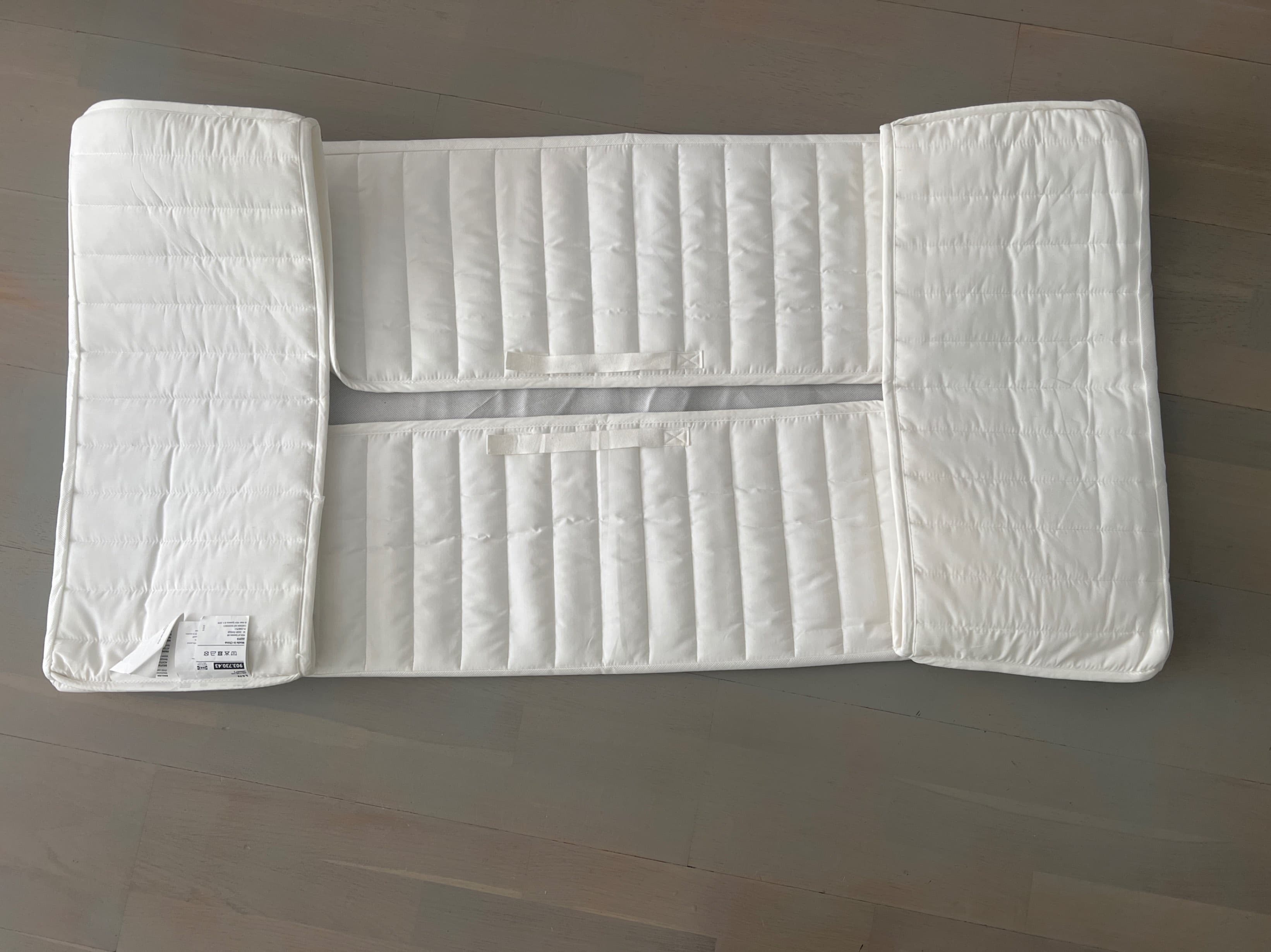 LEN bumper pad, white, 60x120 cm