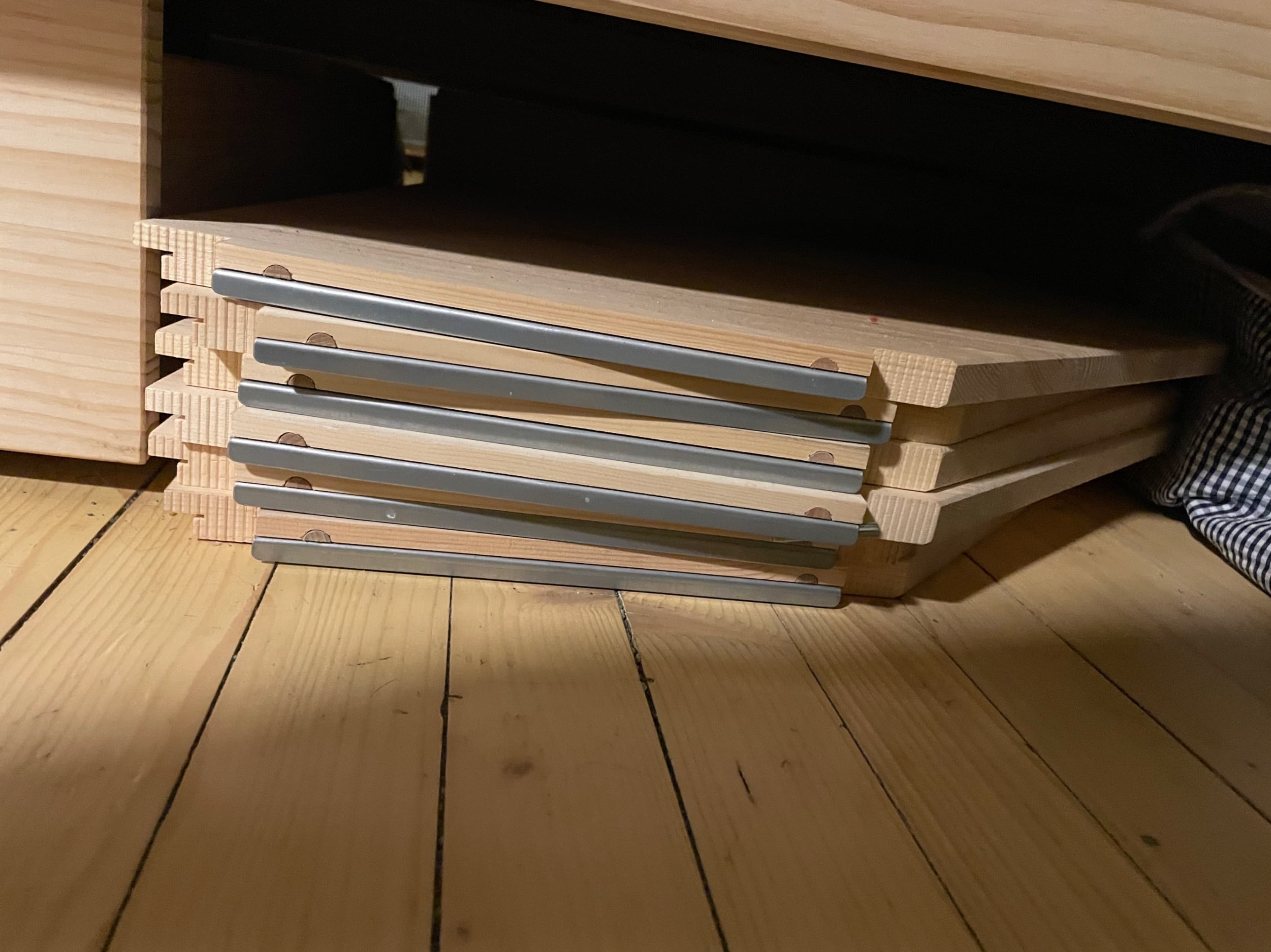 IVAR corner shelf, pine, 56x56x30 cm