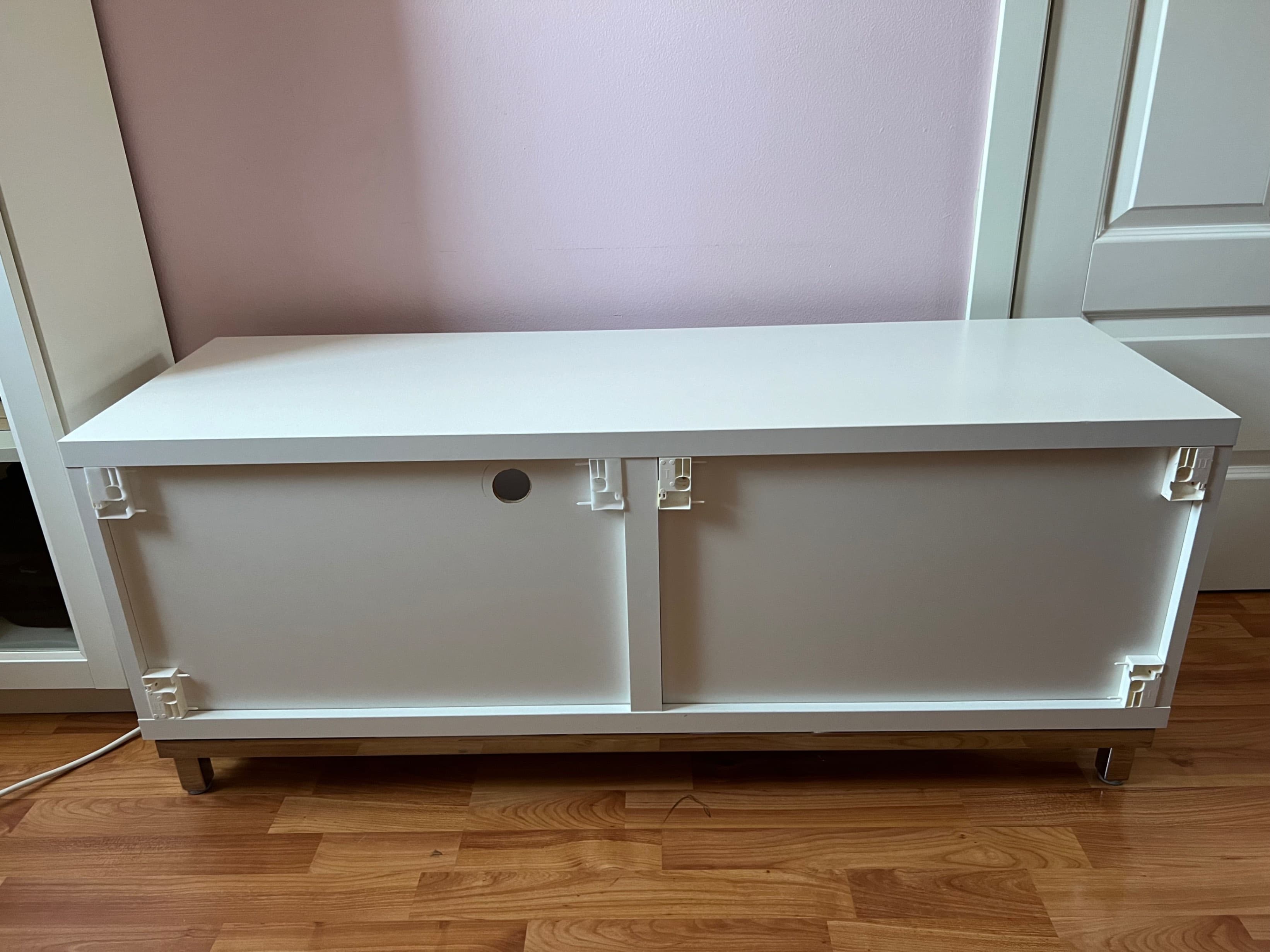 BESTÅ TV bench, white, 120x40x48 cm