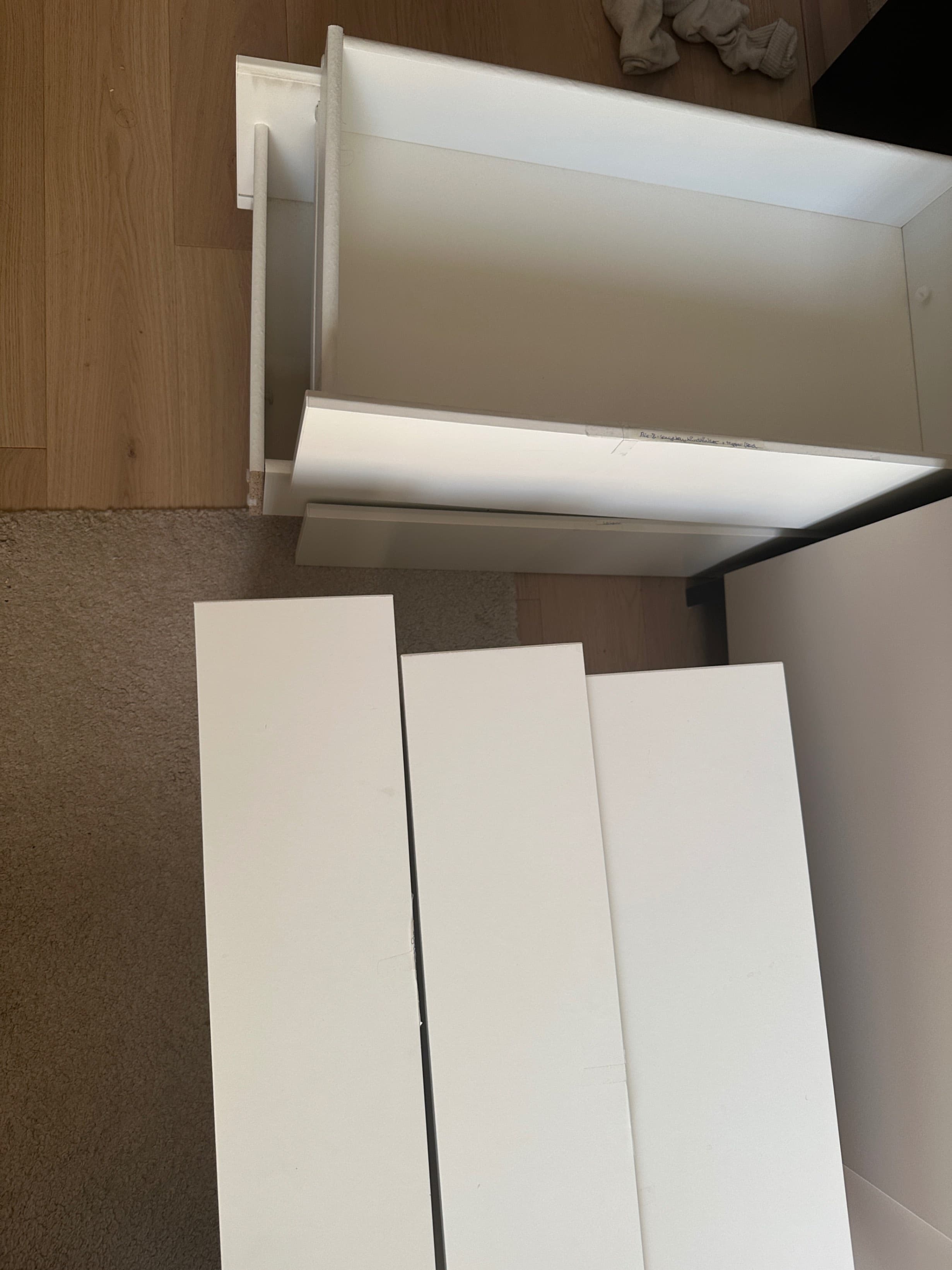 KULLEN Kommode 6 skuffer, hvit, 140x72 cm