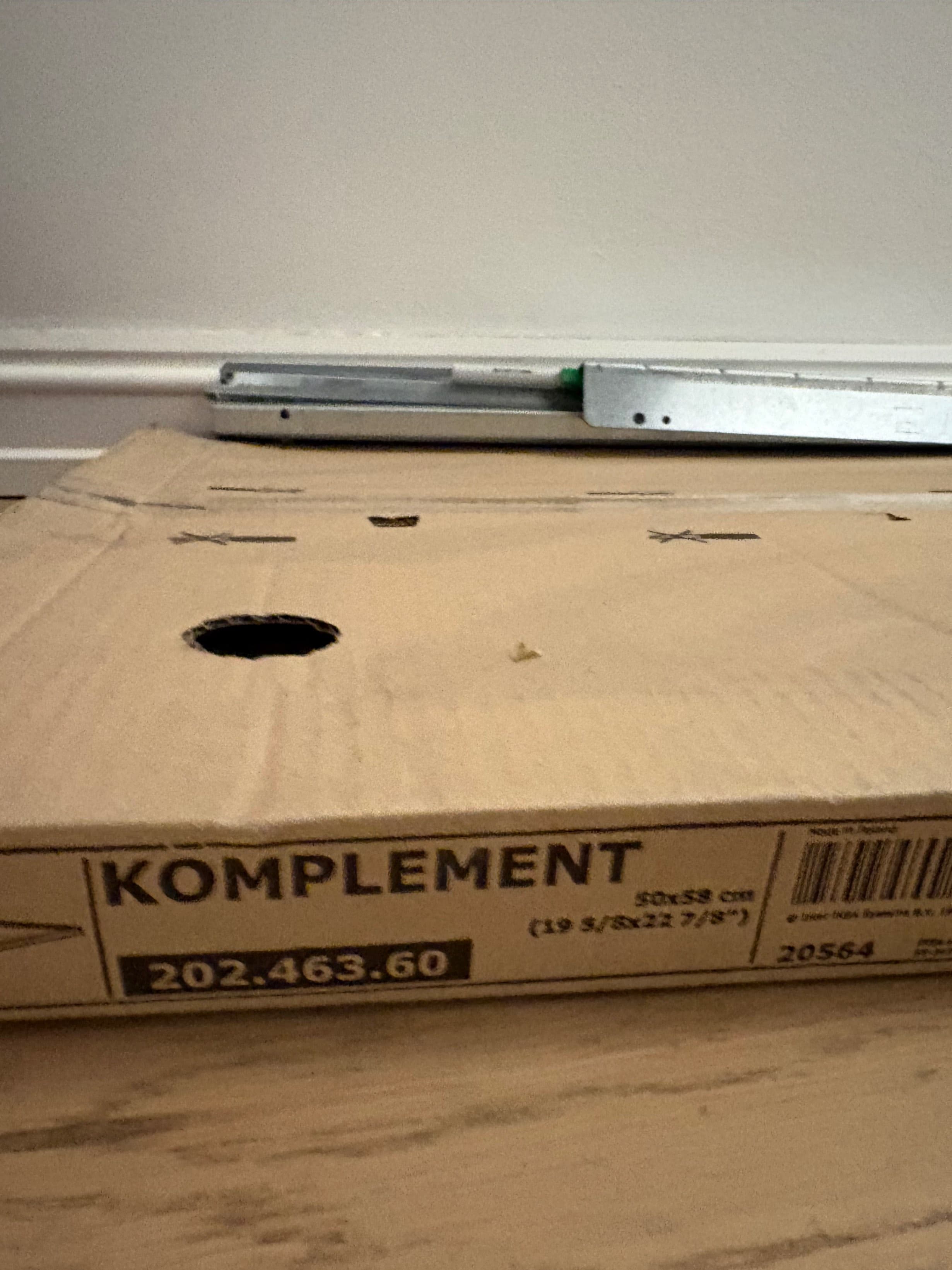 KOMPLEMENT pull-out tray, white, 50x58 cm
