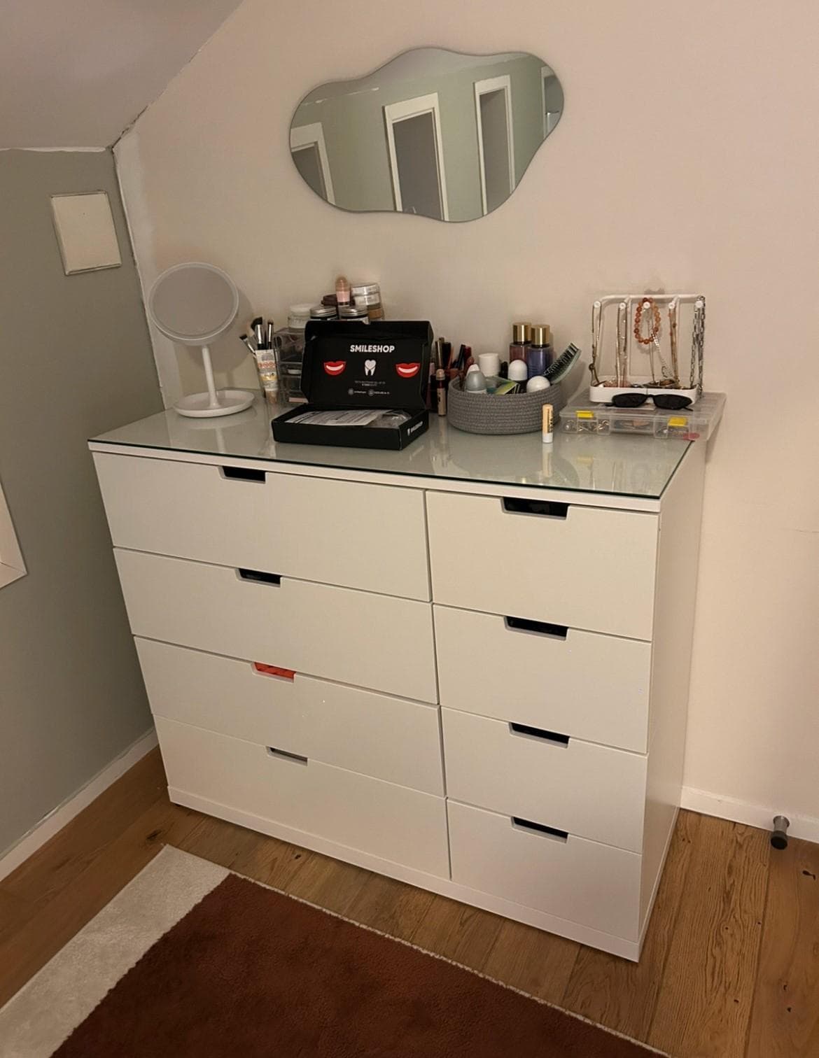 NORDLI chest of 6 drawers, white, 120x76 cm
