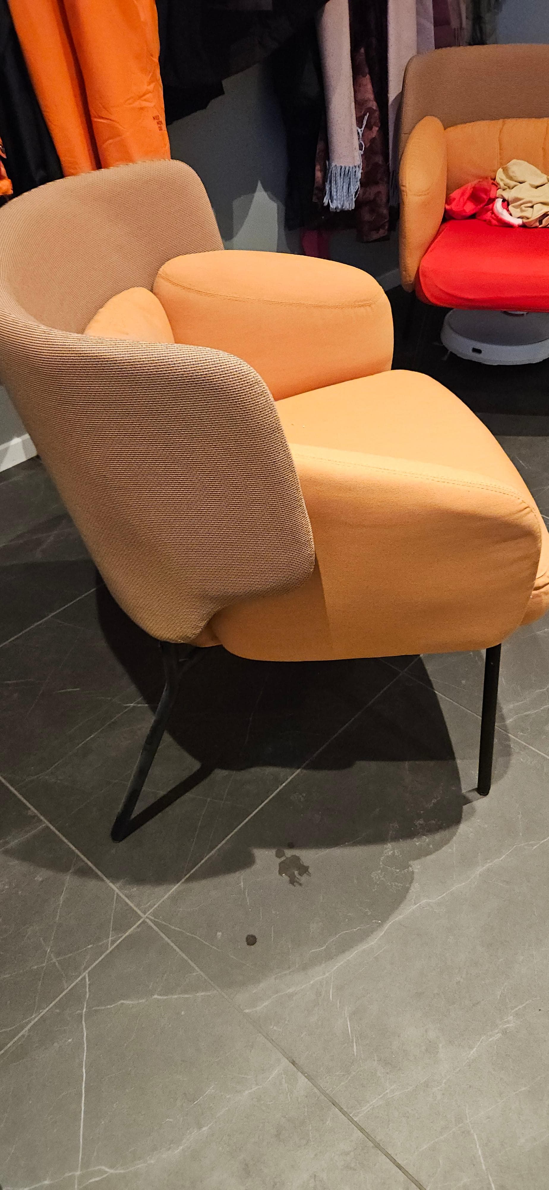 BINGSTA armchair, Vissle dark yellow/Kabusa dark yellow