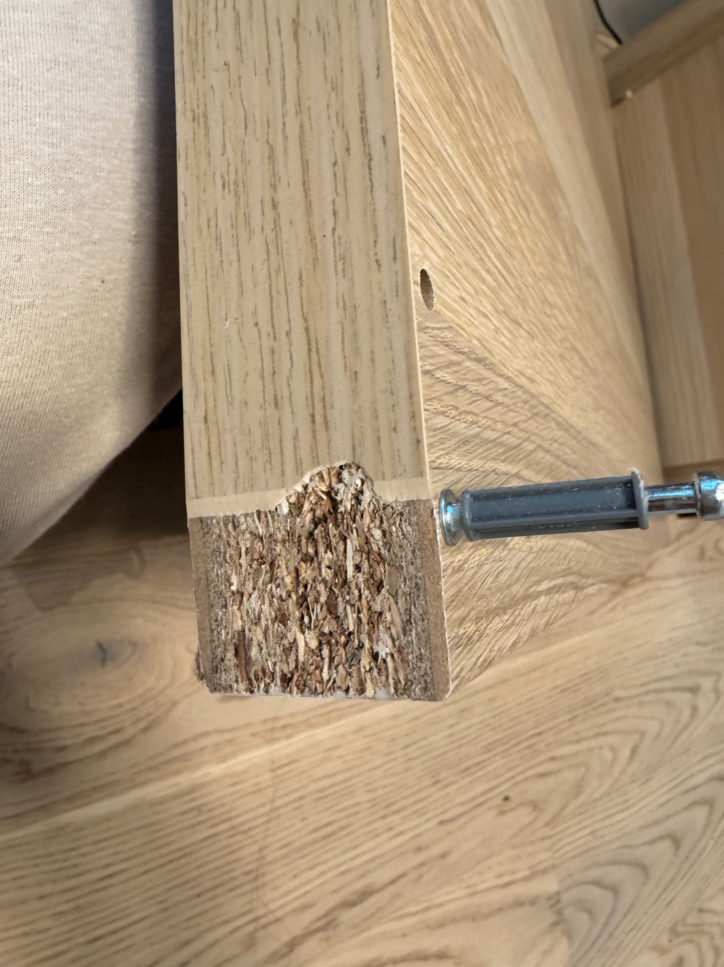 KOMPLEMENT divider for frames, white stained oak effect, 75-100x58 cm