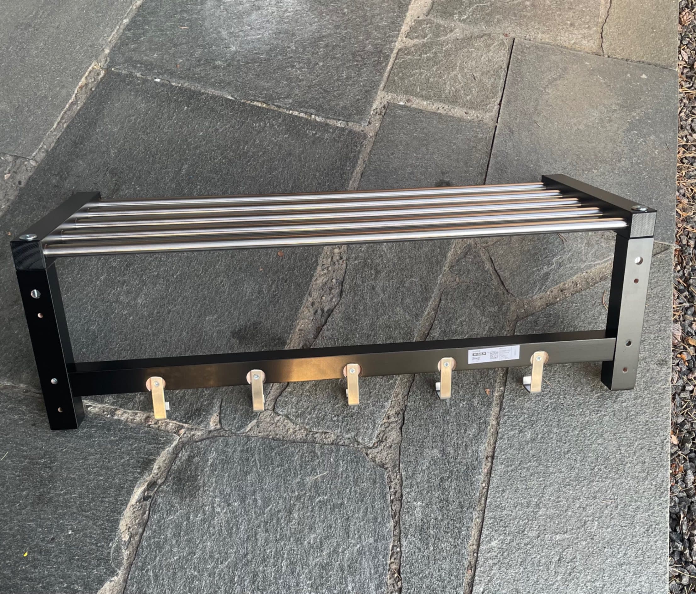 TJUSIG hat rack, black, 79 cm