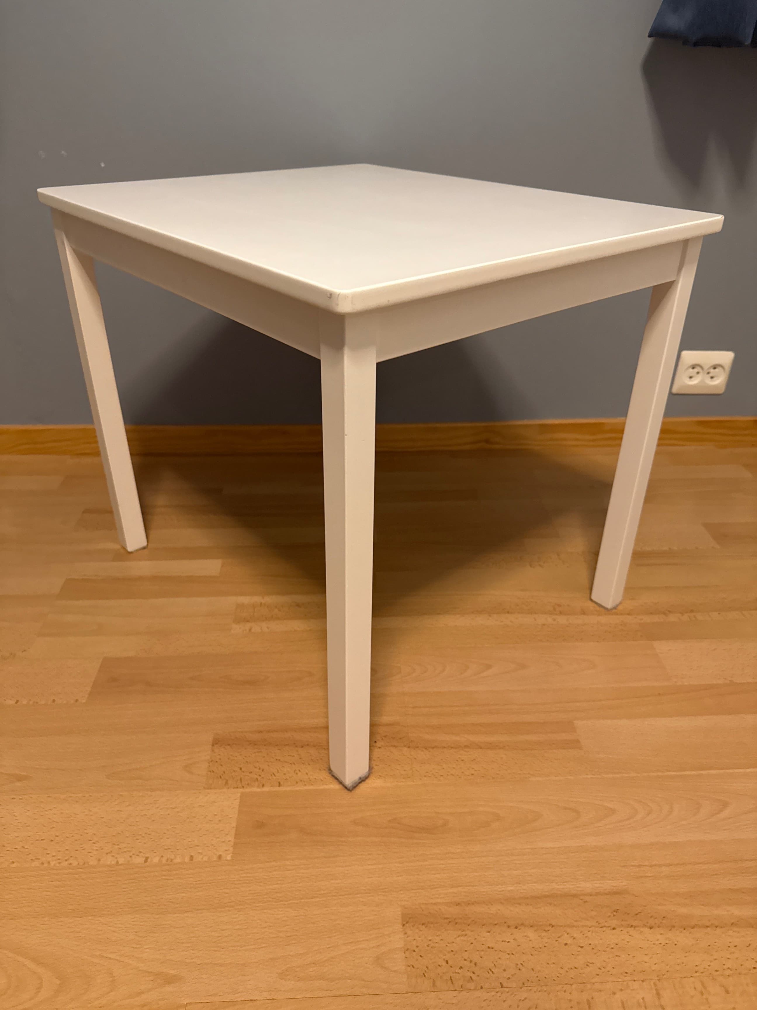KRITTER children's table, white, 59x50 cm