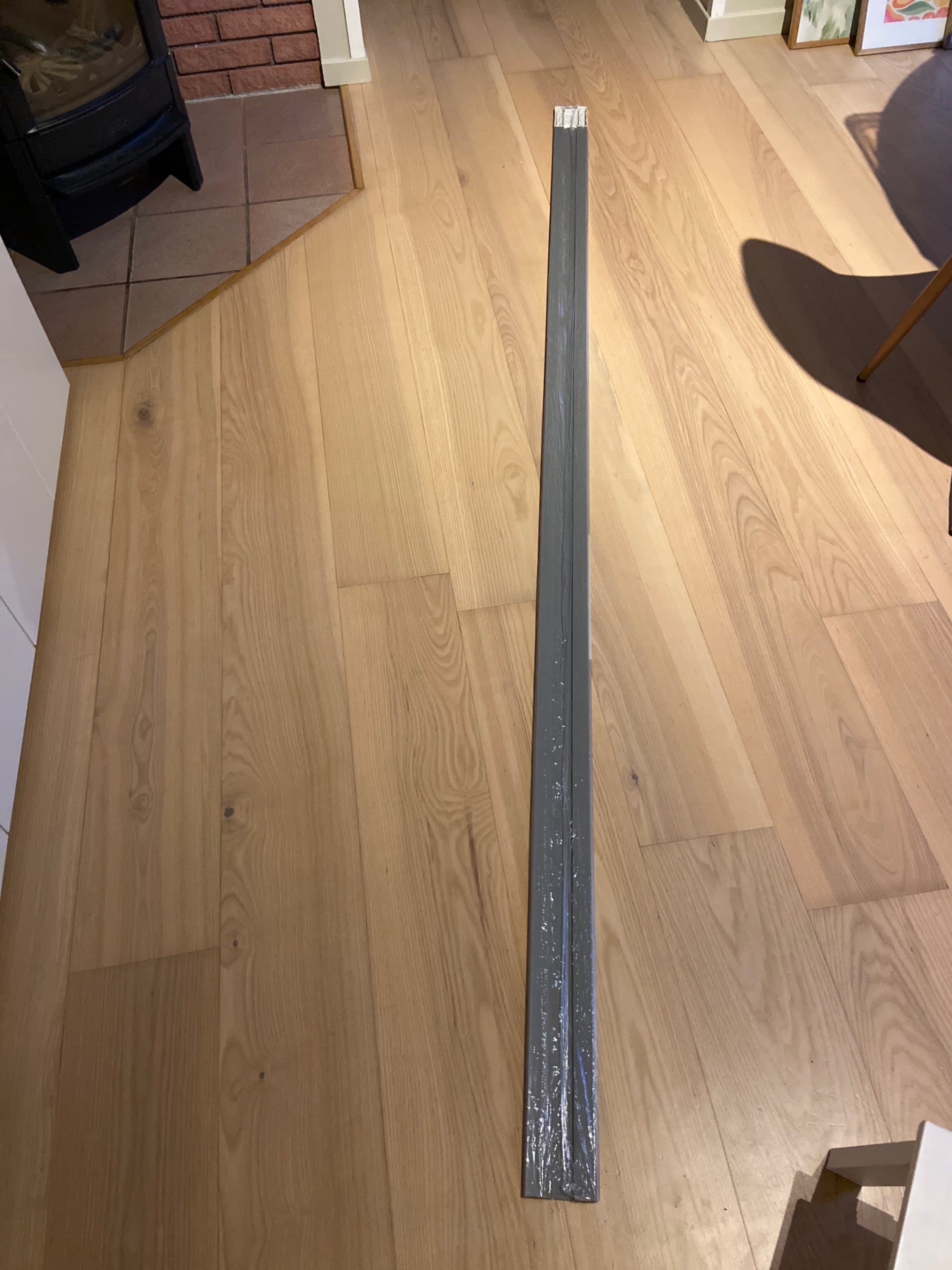 FÖRBÄTTRA plinth, white, 220x8 cm