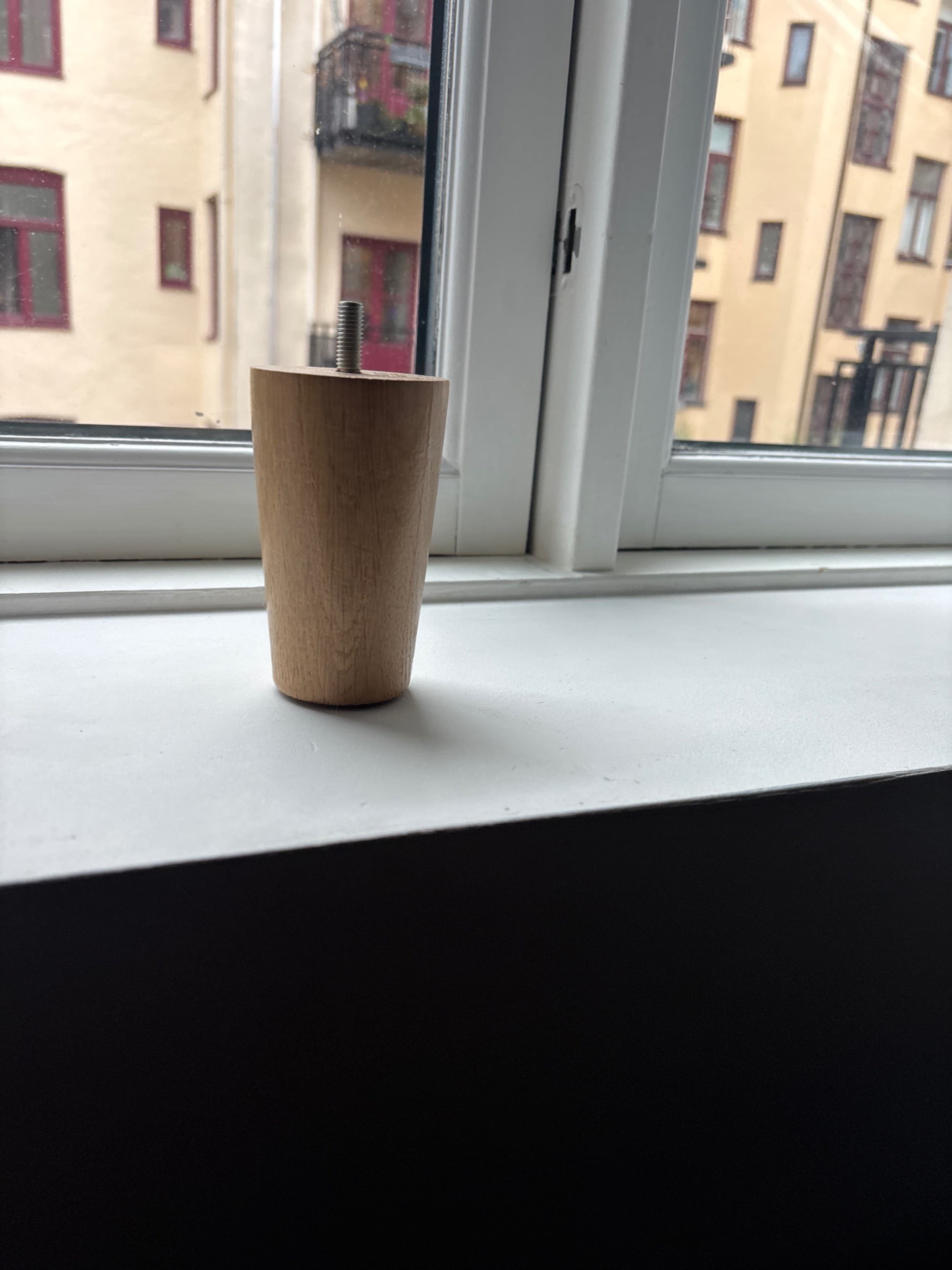 BRYNILEN leg, oak, 10 cm