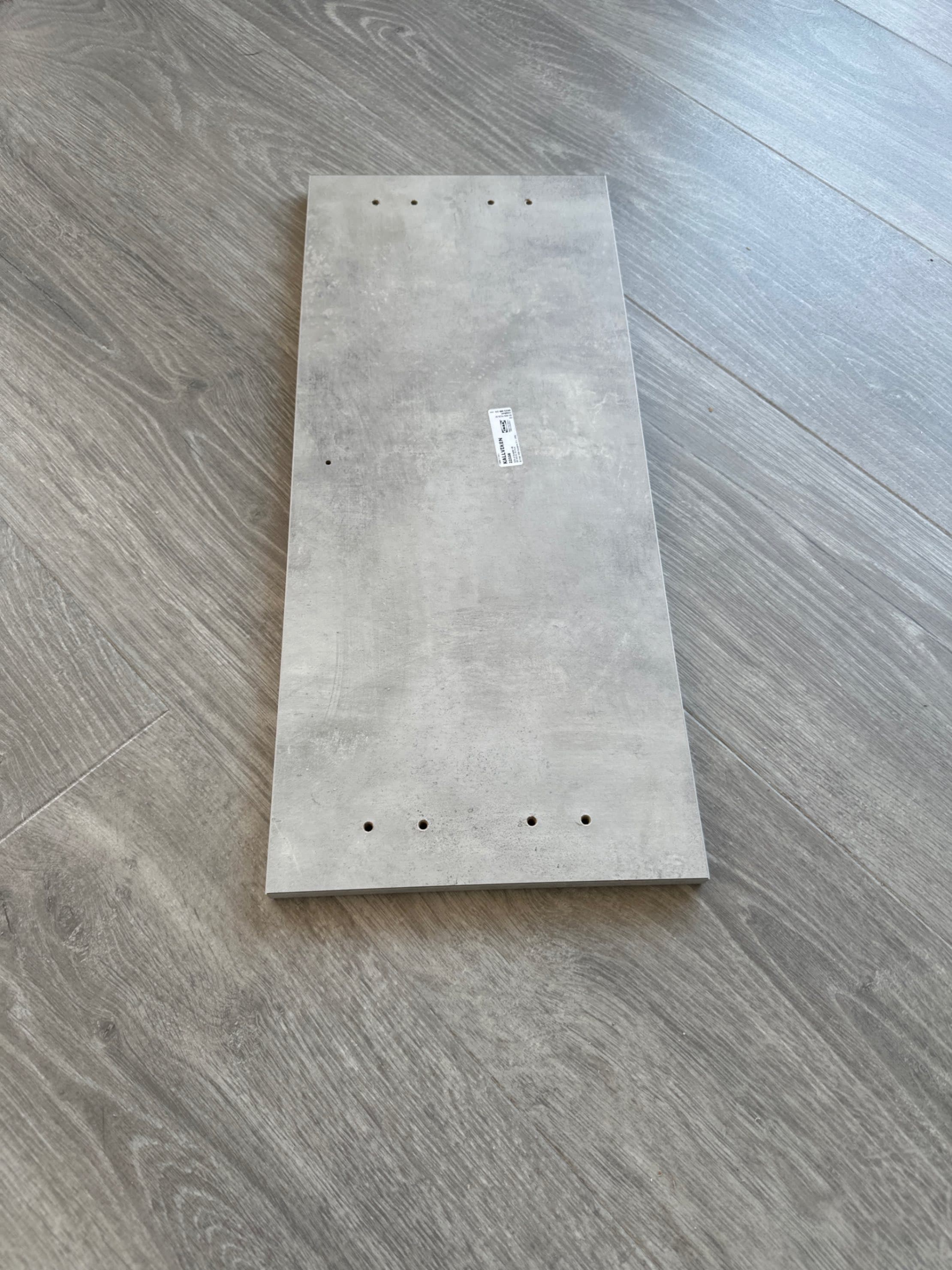 KALLVIKEN drawer front, light grey concrete effect, 60x26 cm