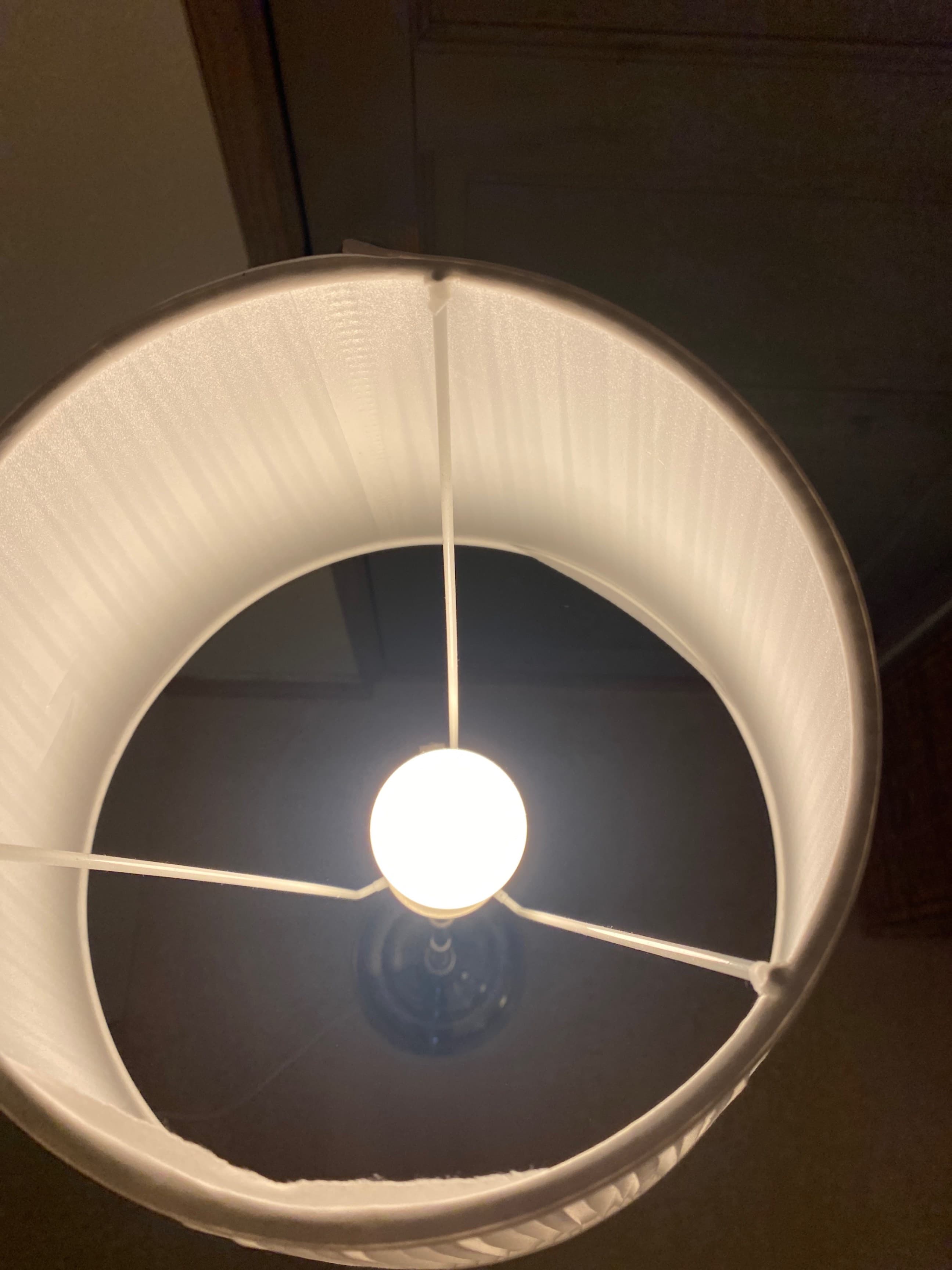 ÅRSTID floor lamp, nickel-plated/white