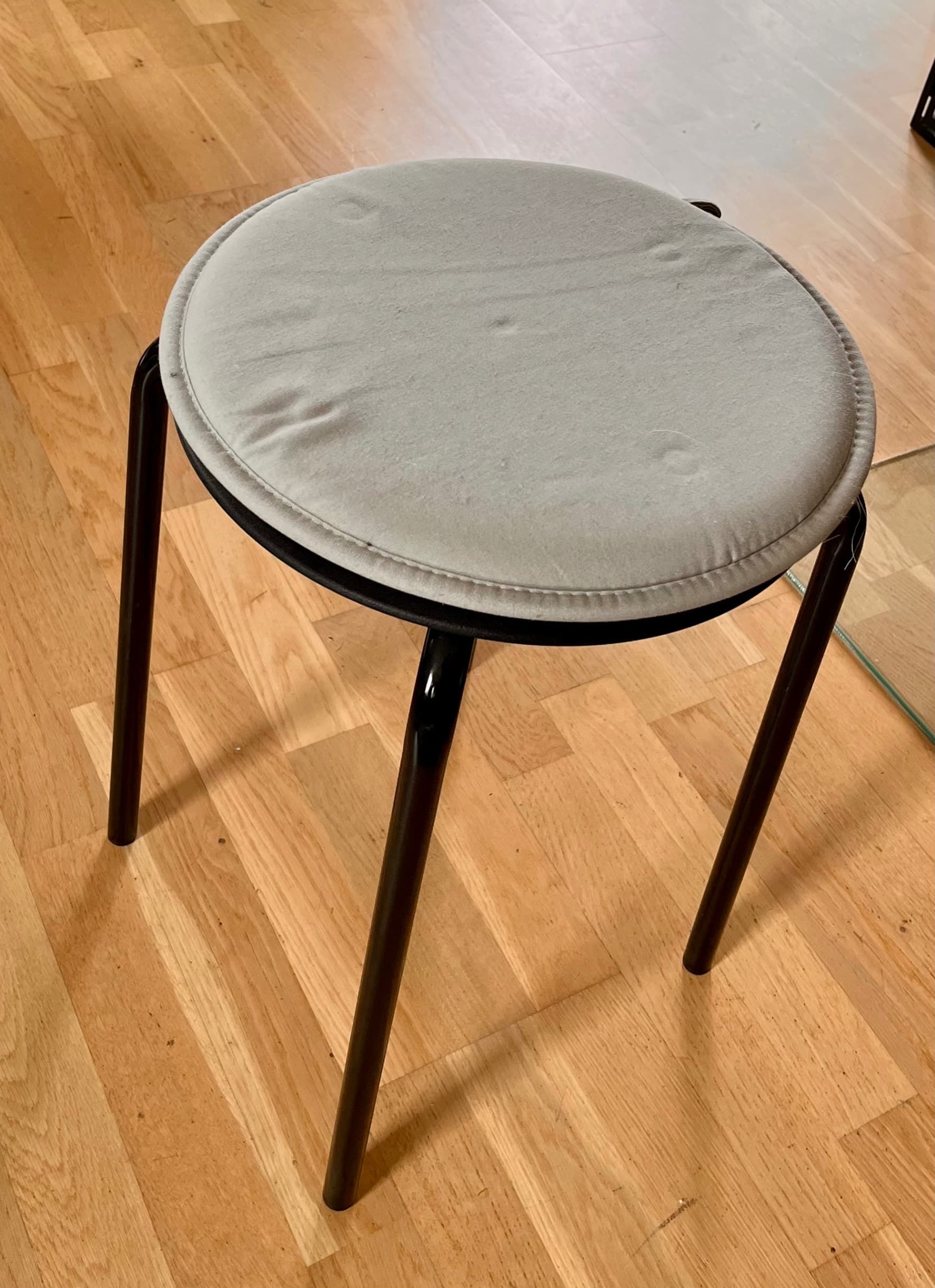 MARIUS stool, black, 45 cm