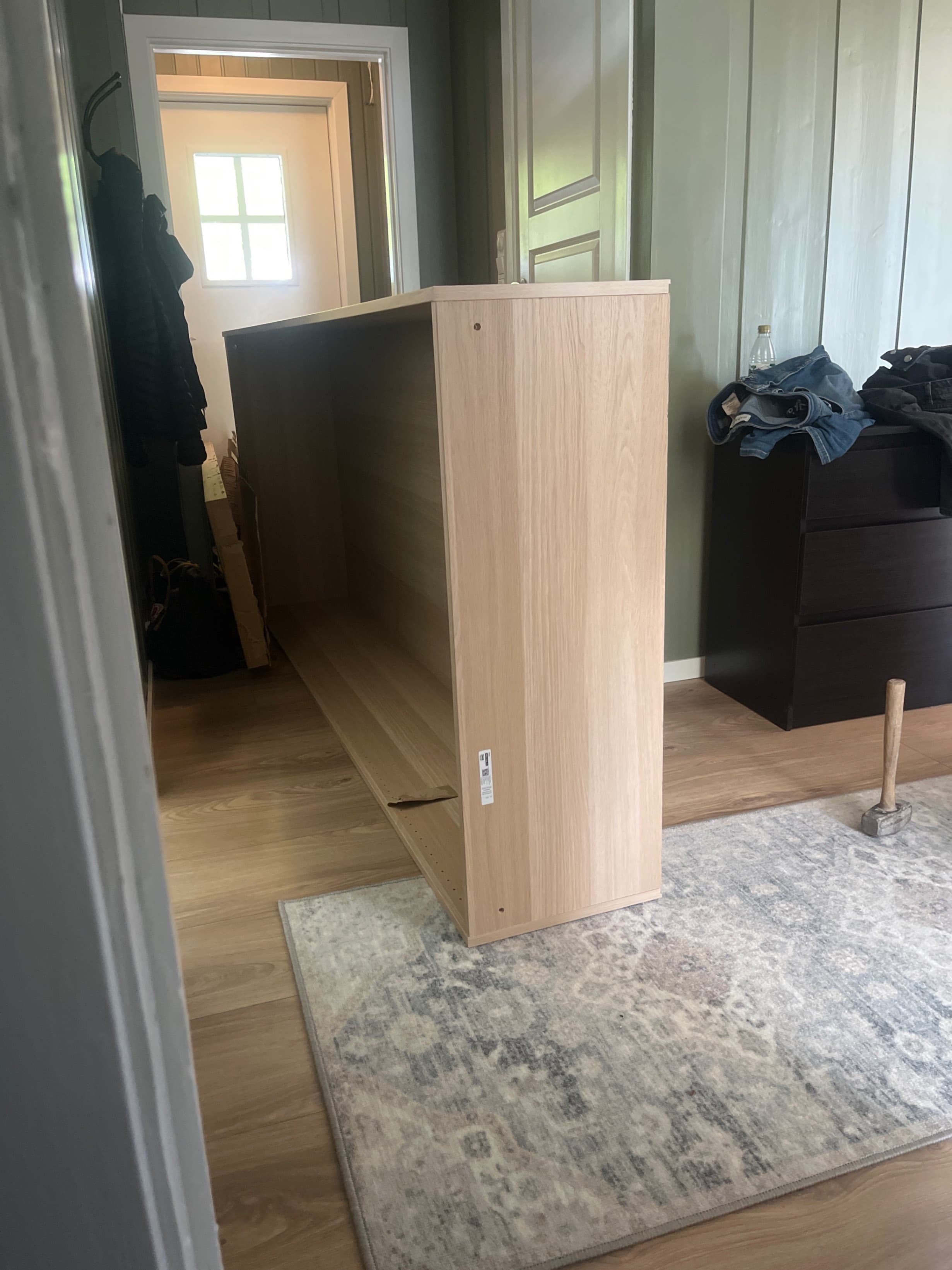 PAX wardrobe frame, white stained oak effect, 100x35x236 cm