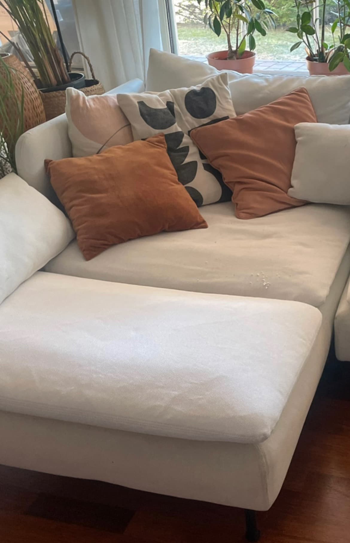 SÖDERHAMN 2-seat sofa, with chaise longue with armrest/Hillared beige