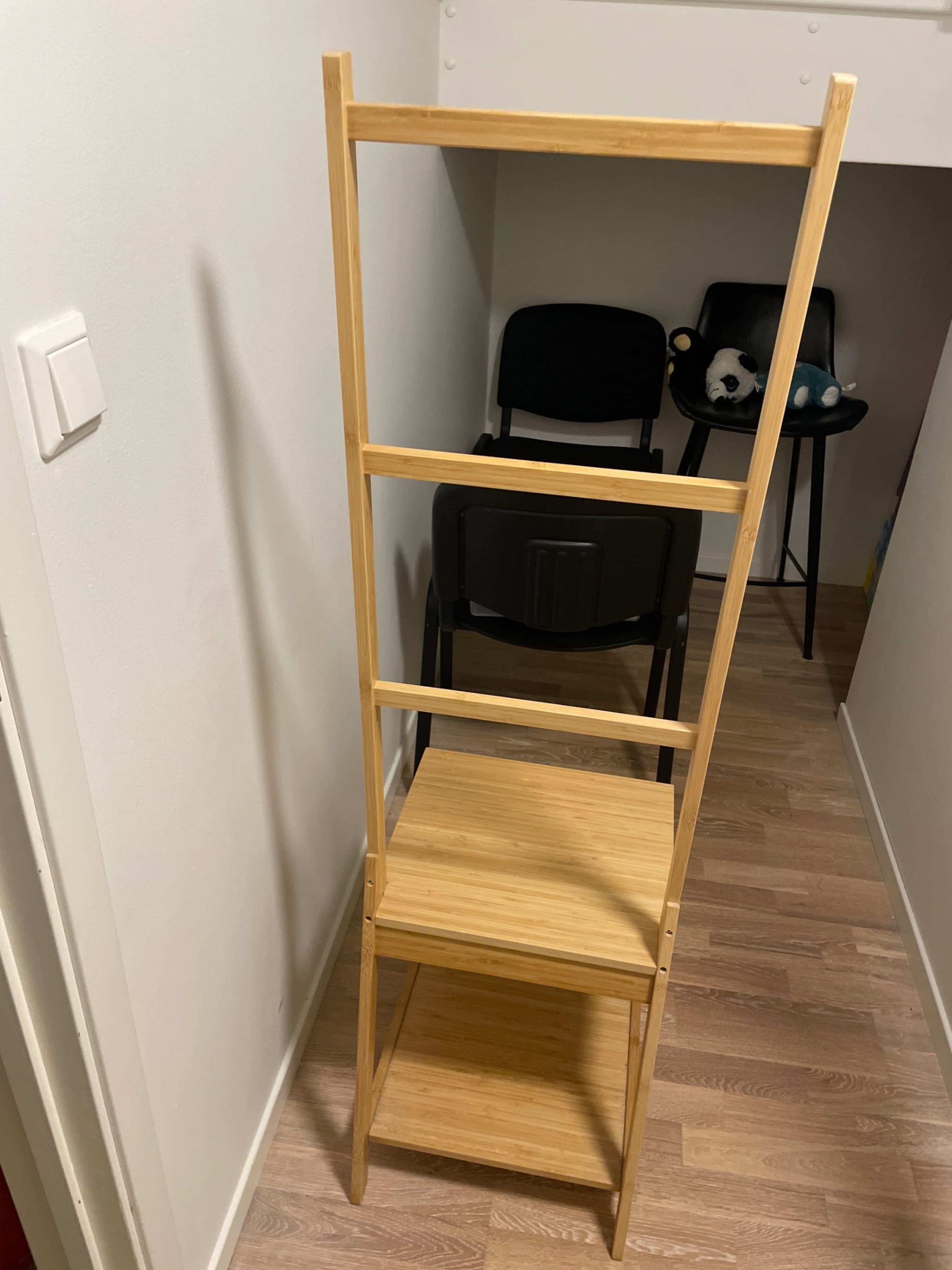 RÅGRUND towel rack chair, bamboo
