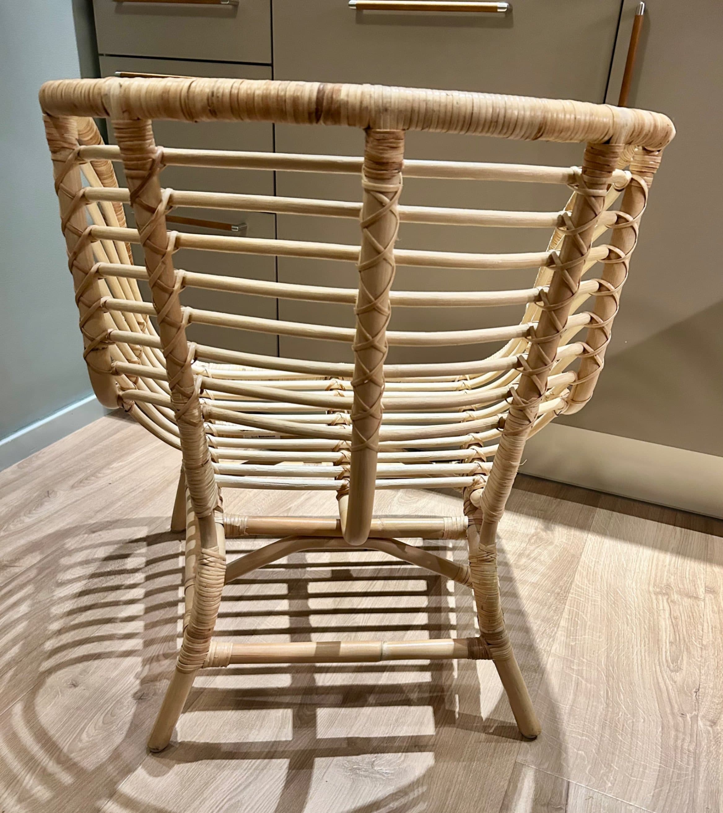 BUSKBO armchair, rattan