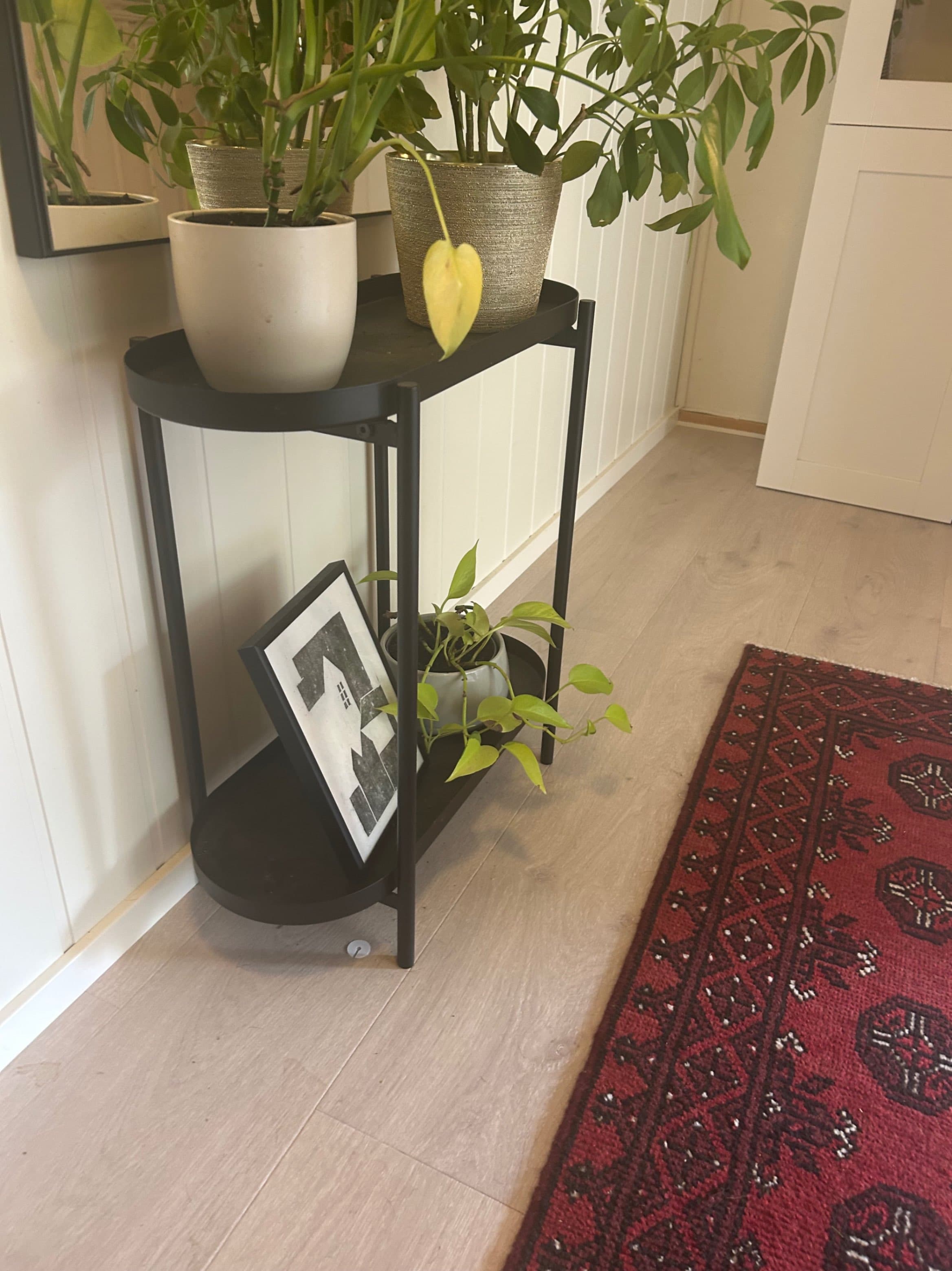 OLIVBLAD plant stand, in/outdoor black, 56 cm