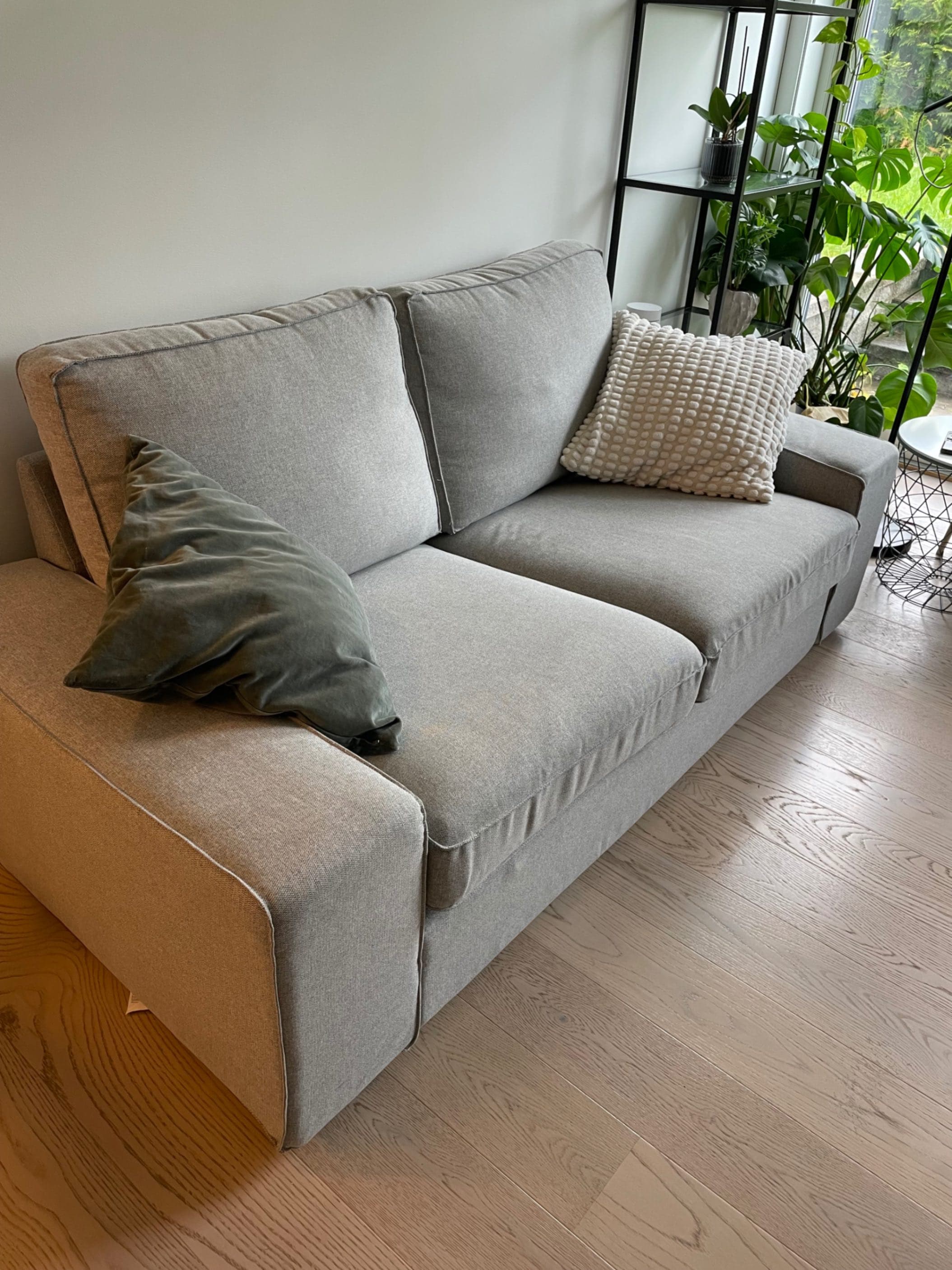 KIVIK 2-seat sofa, Tibbleby beige/grey